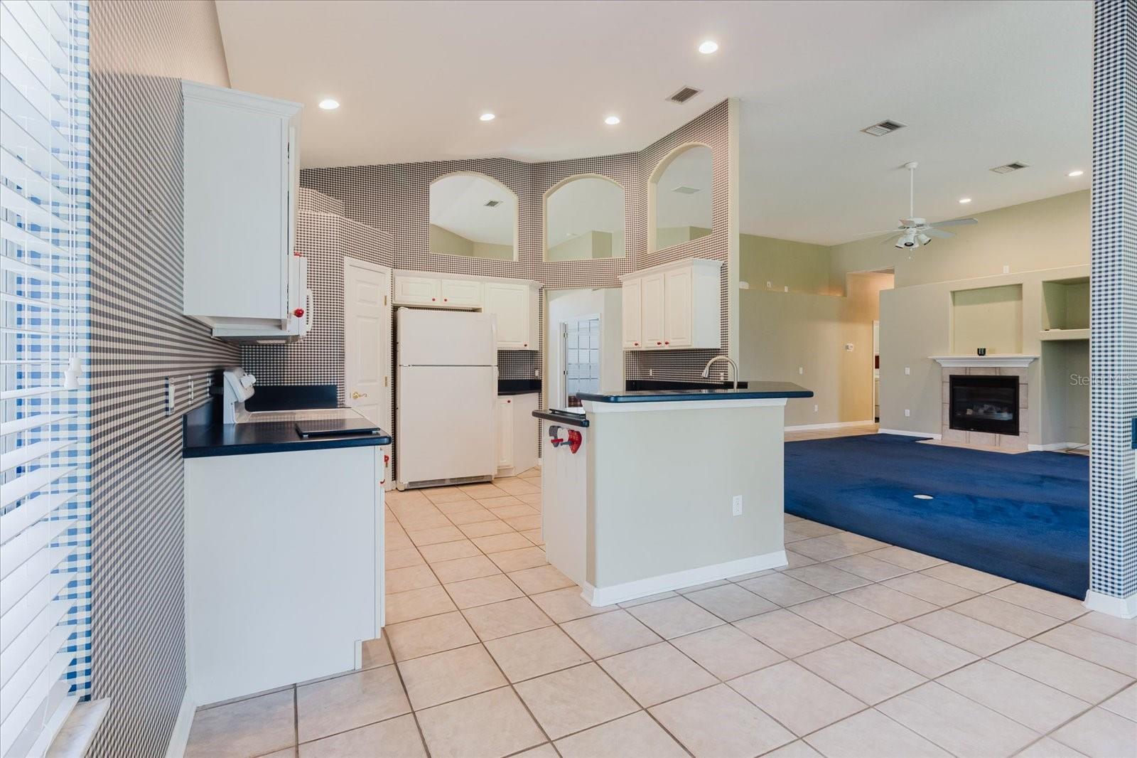 Kitchen Open to Family Room