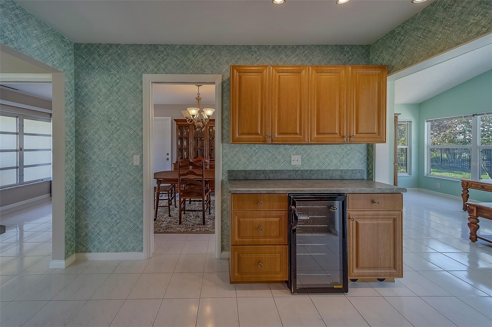 Wine Chiller and additional cabinets