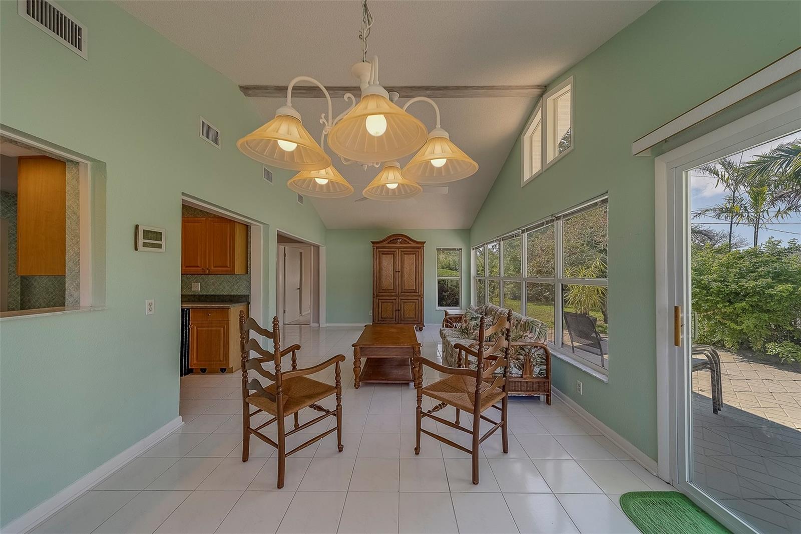 Full View of nearly 25 feet across family room