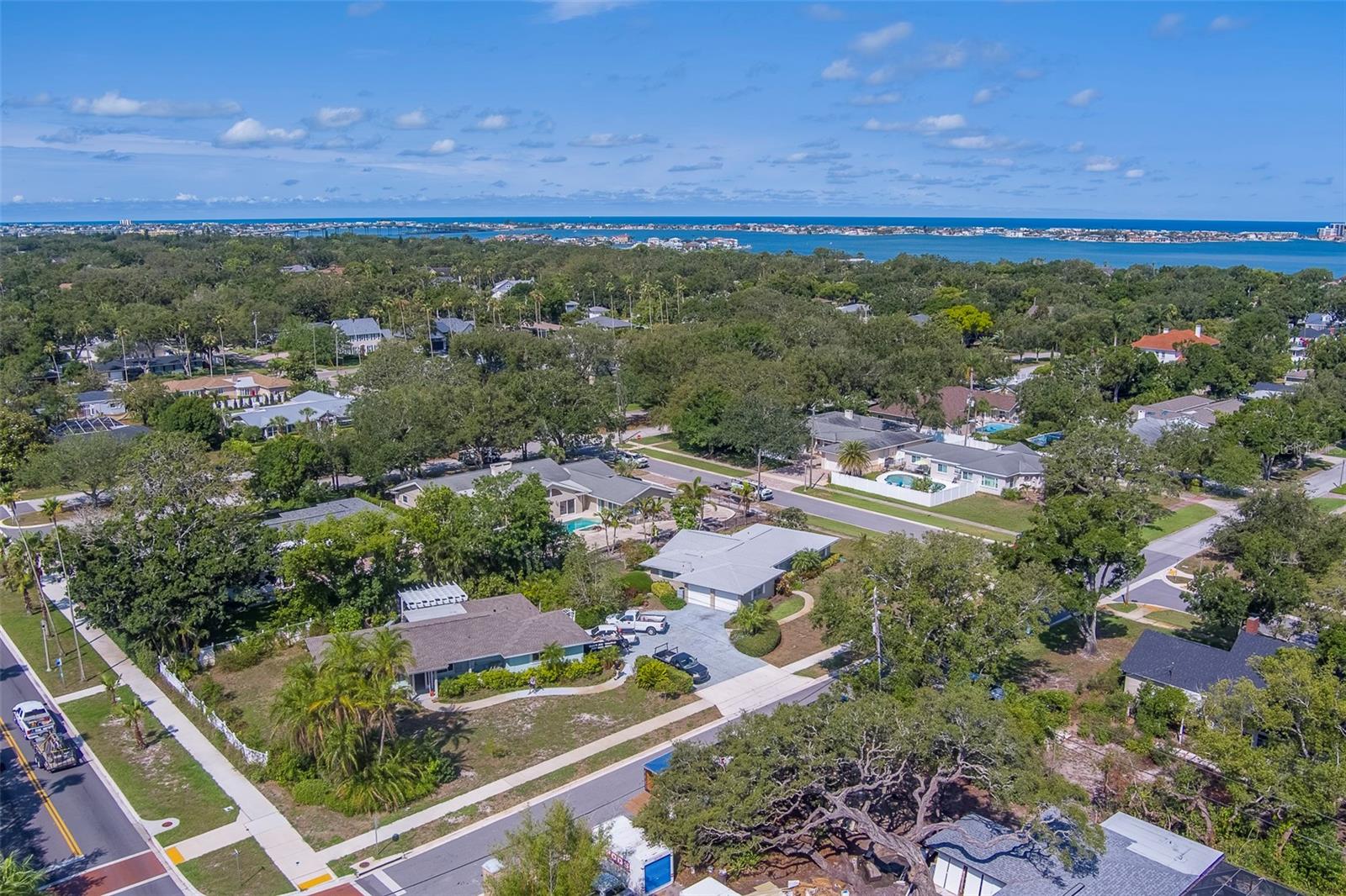 Shared Driveway between homes however there is room for a beautiful circular drive