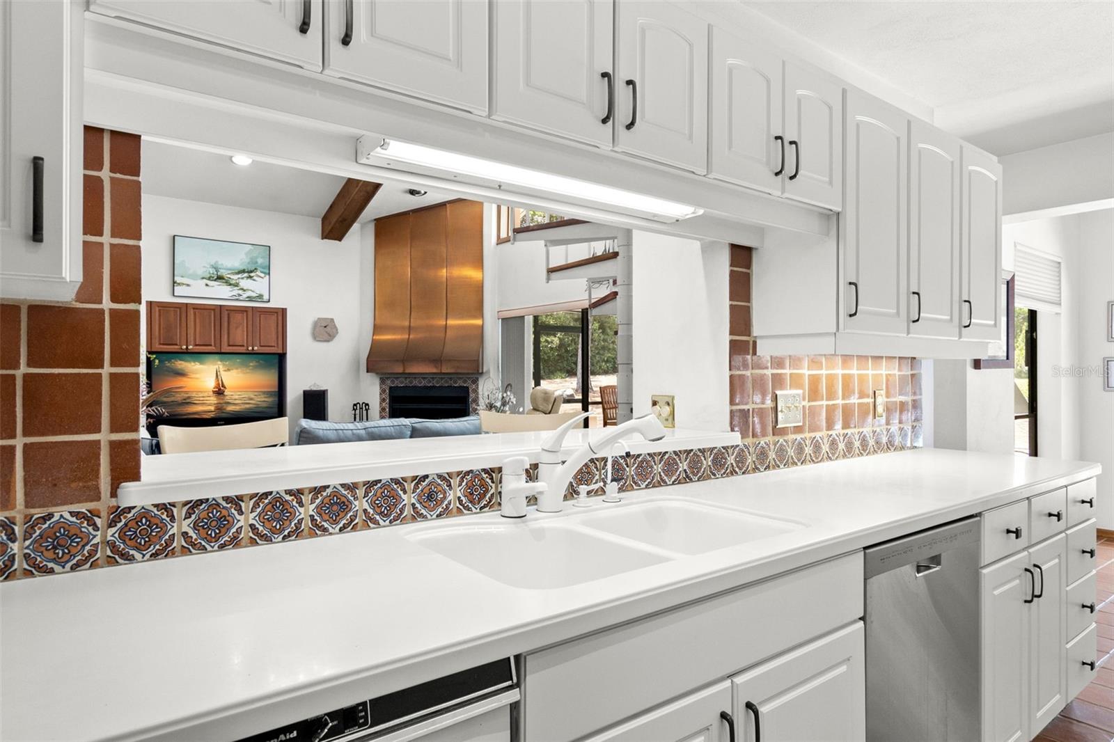 KITCHEN INTO FAMILY ROOM