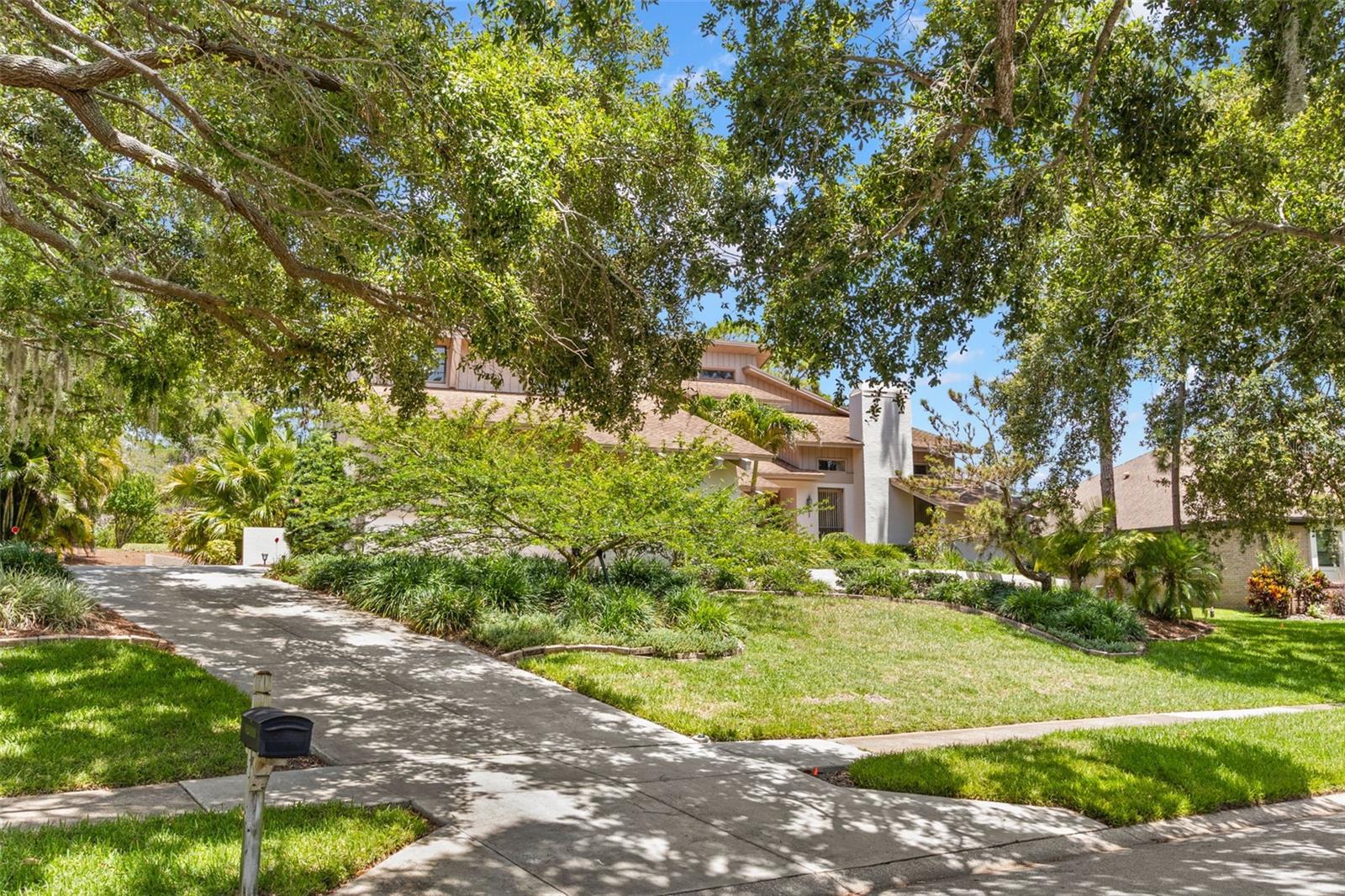 DRIVEWAY TO LARGE GARAGE