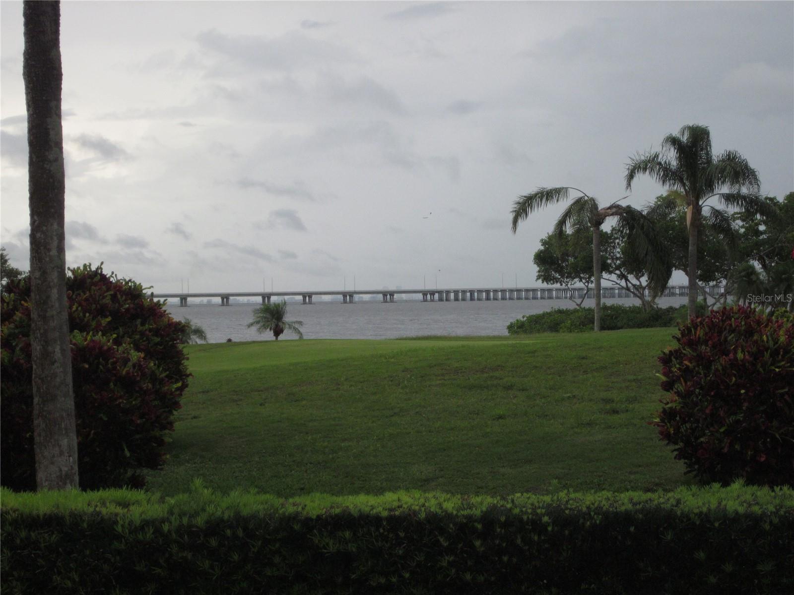 Golf/water view from porch