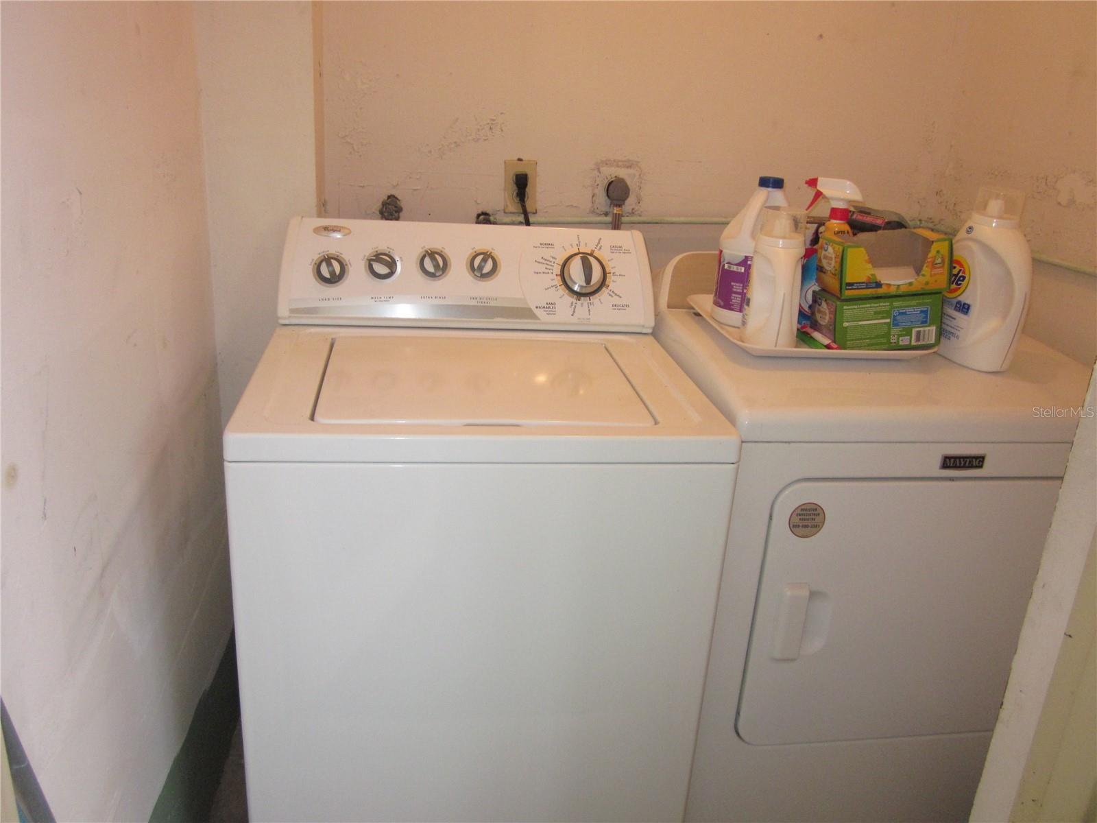 Laundry Closet on Screened porch