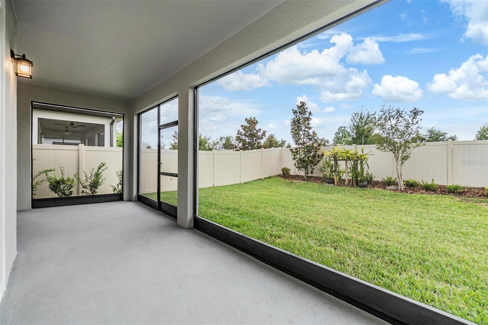 Screened patio has been extended!