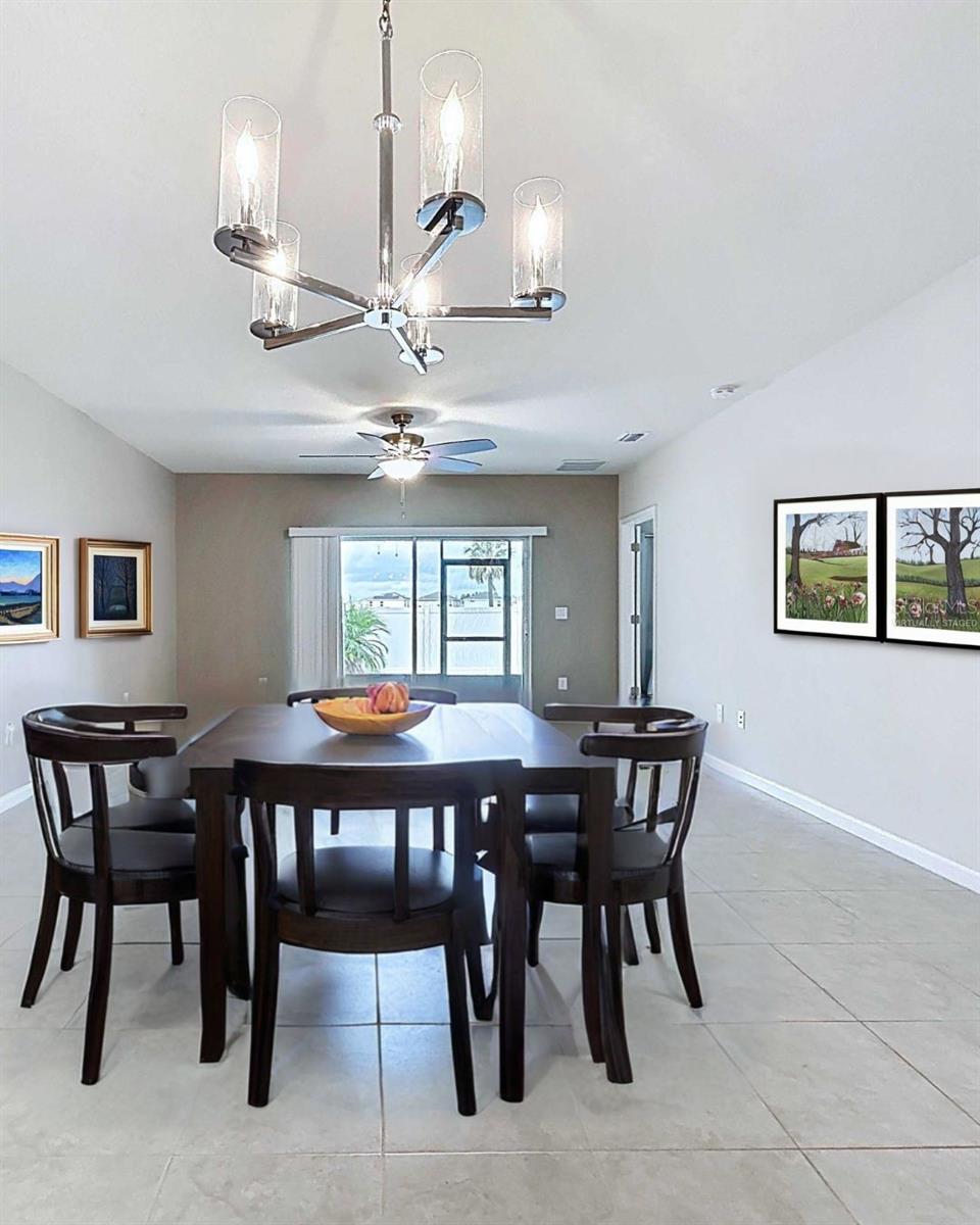 Dining Area Virtually Staged
