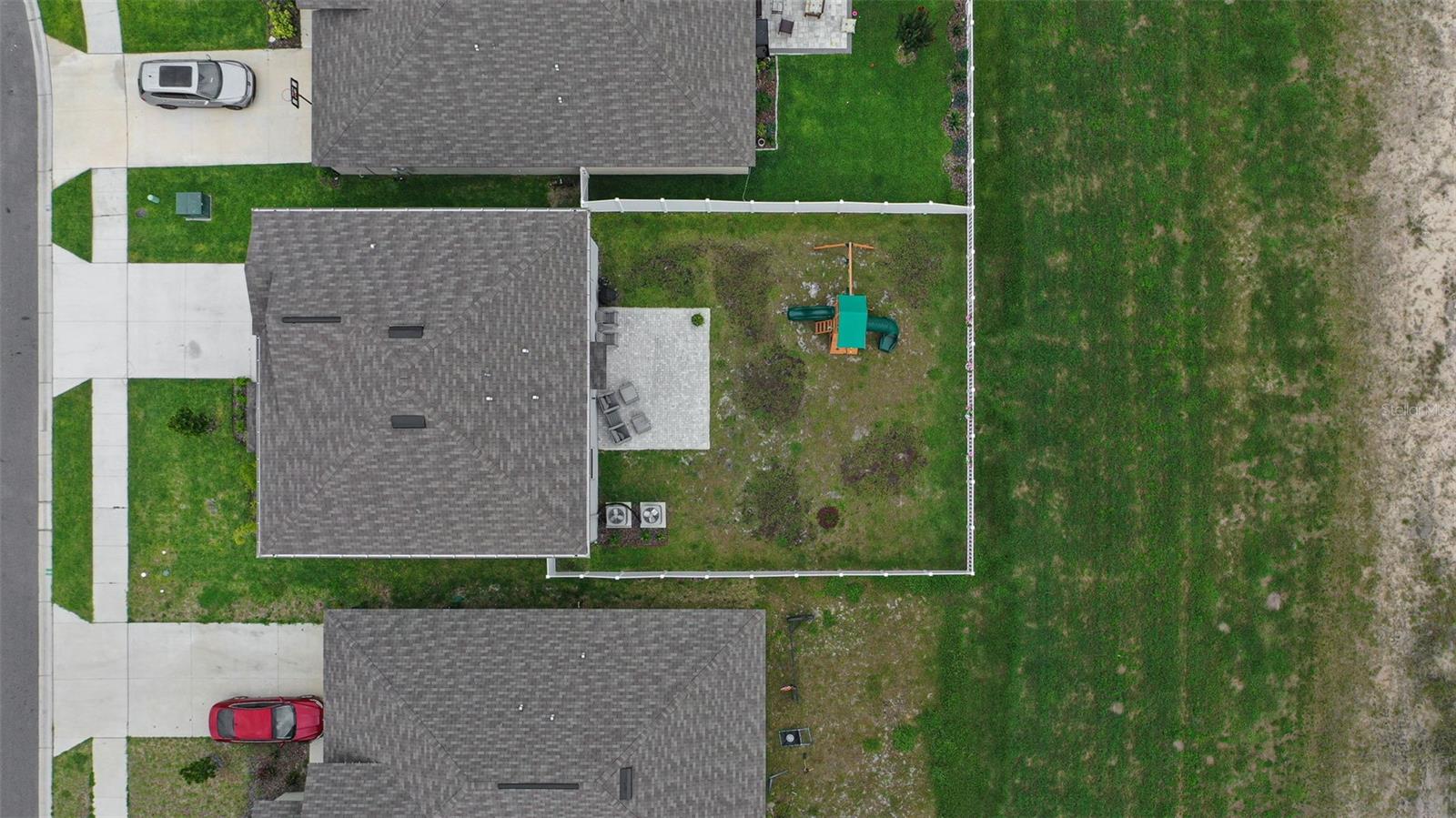 Private backyard