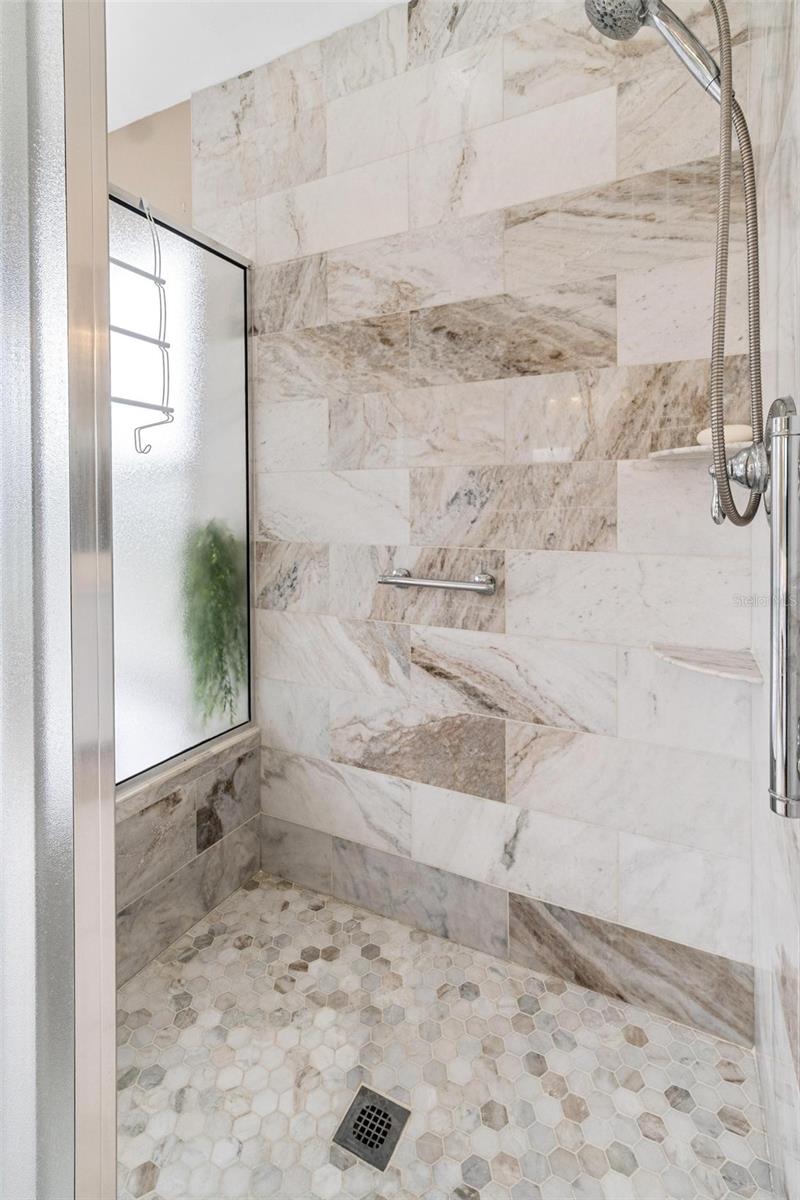 Primary bathroom shower