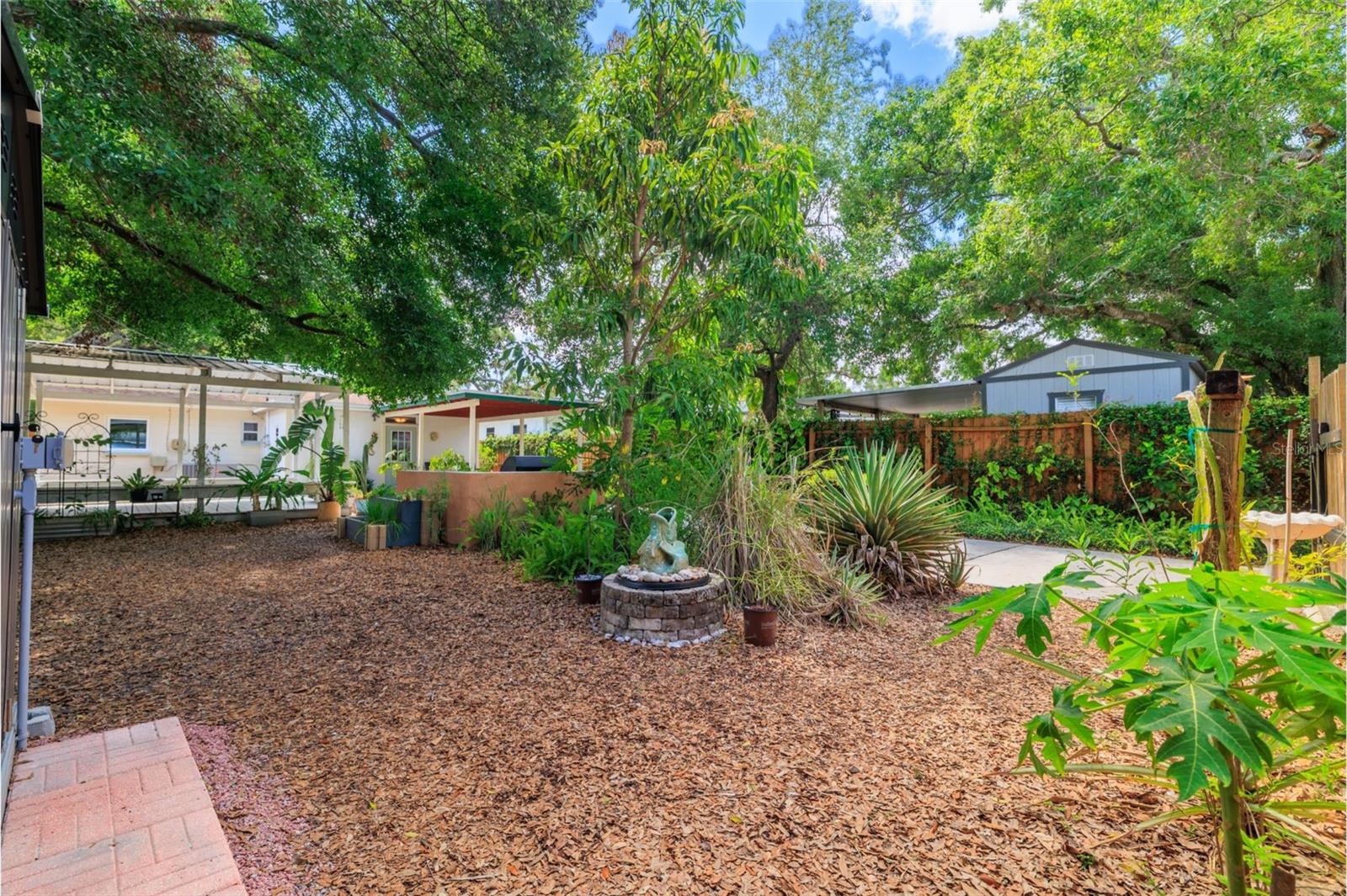 Large backyard