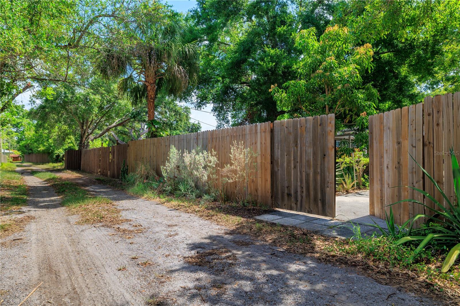With alley access