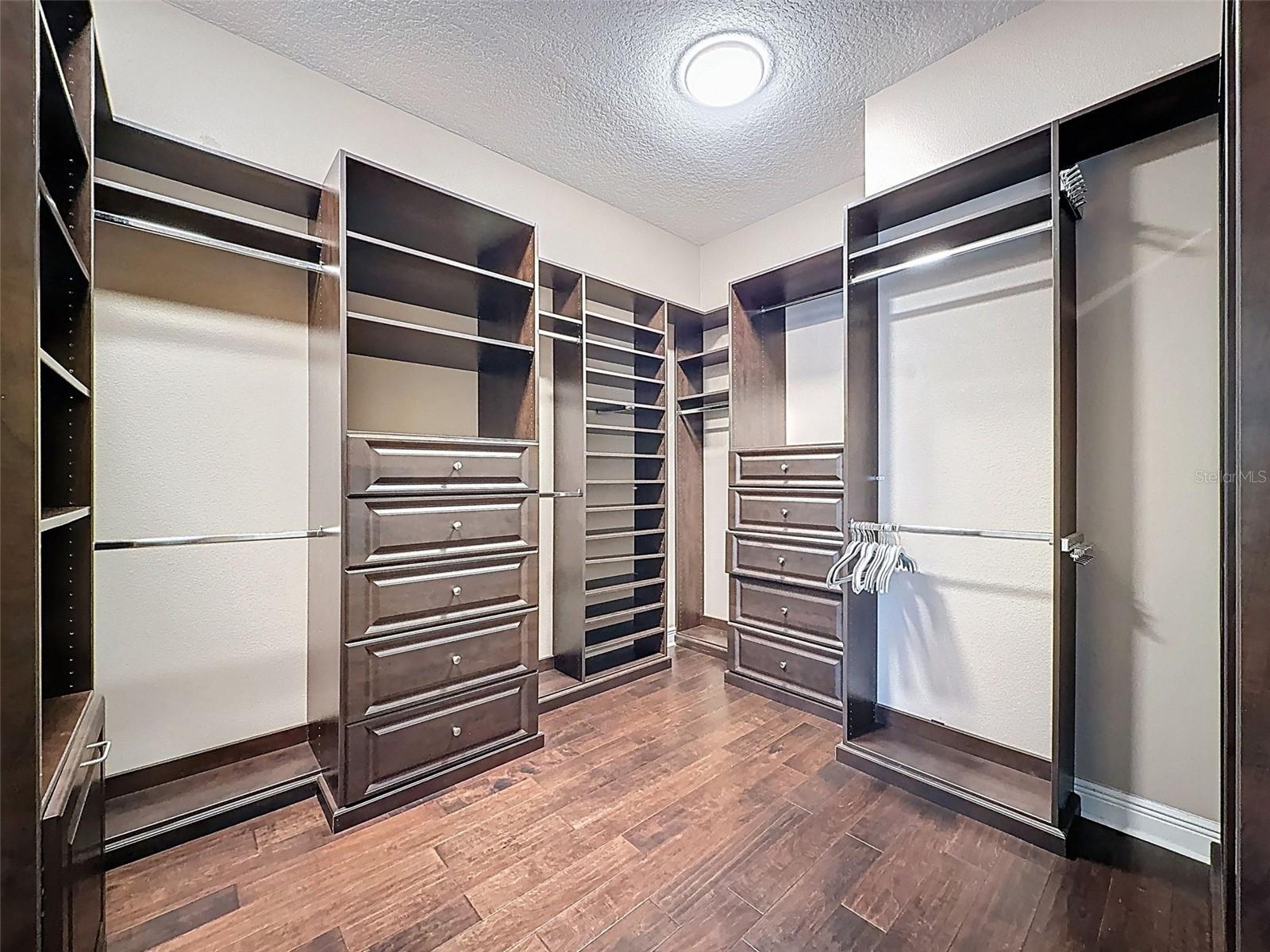 Custom Shelving in the Primary Closet