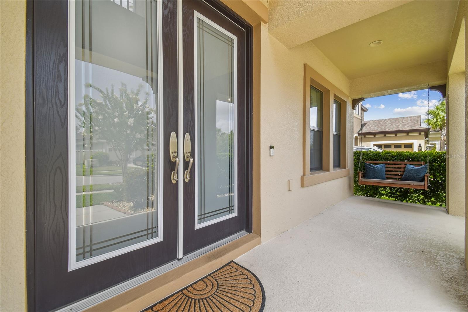 Double 8ft Glass door entry