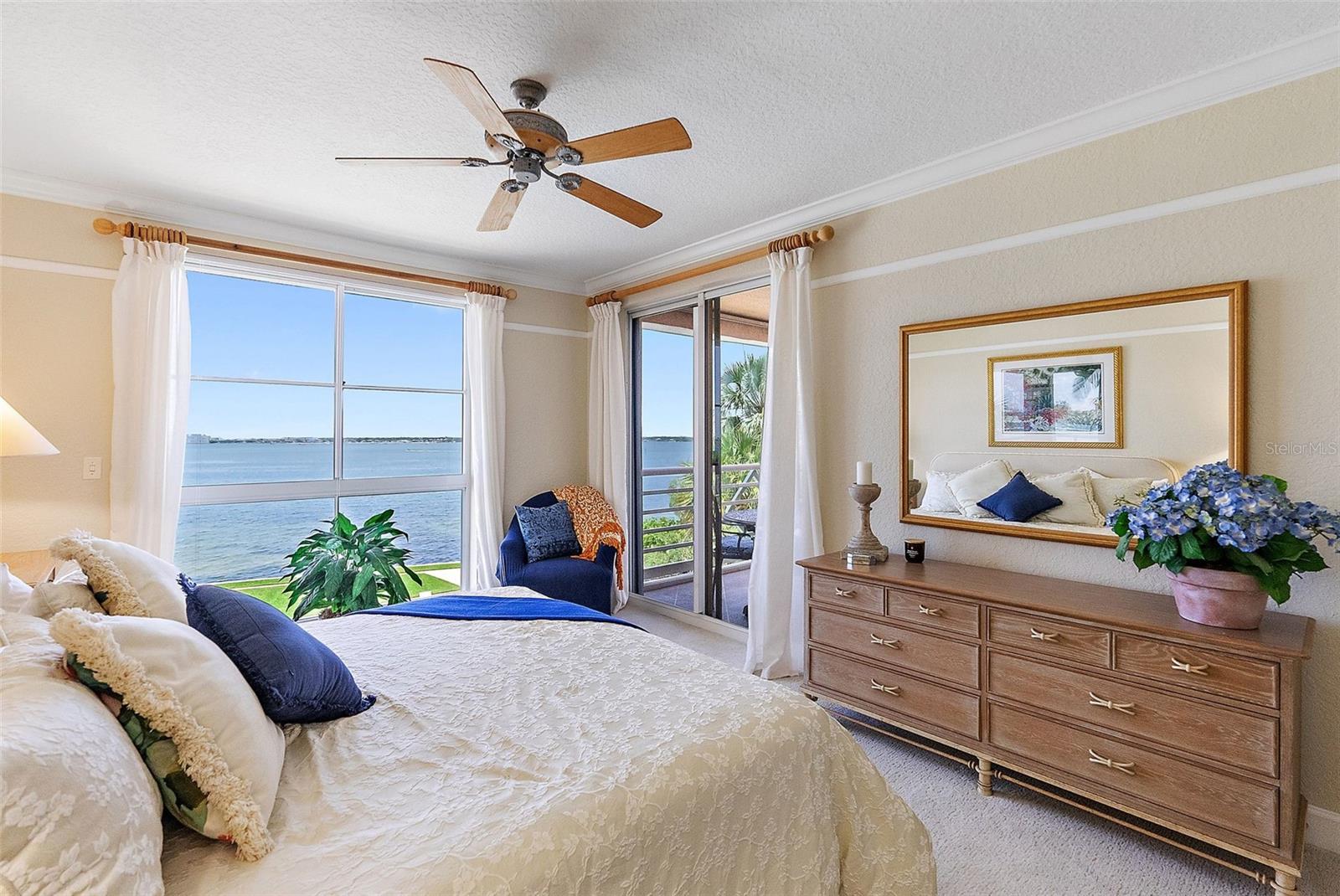 Primary with access to balcony