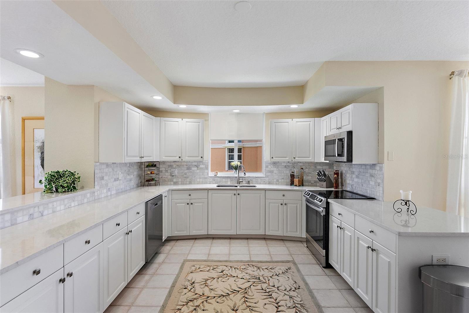 Kitchen with all new stainless appliances