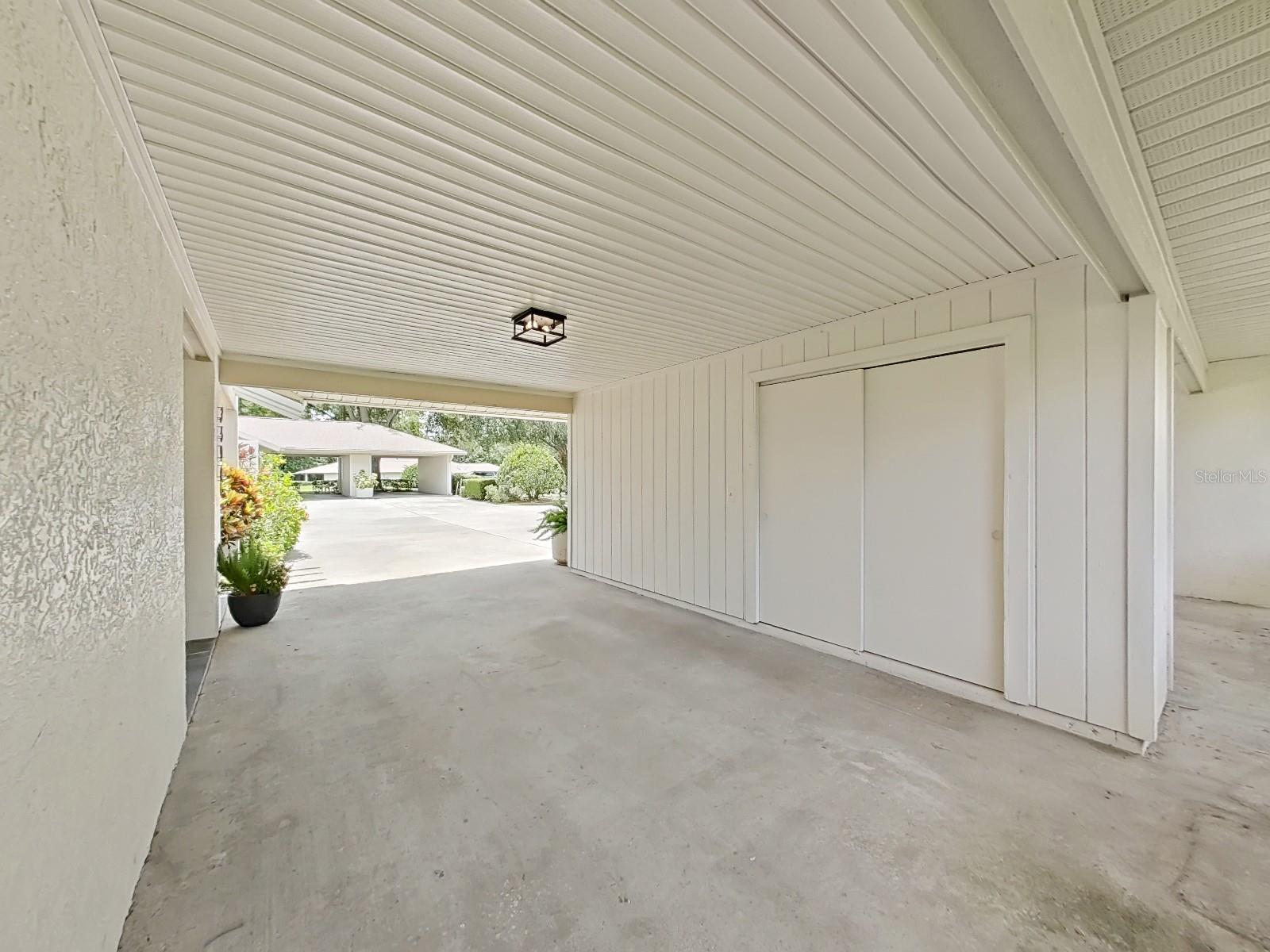 1-Car Carport with Storage Closet