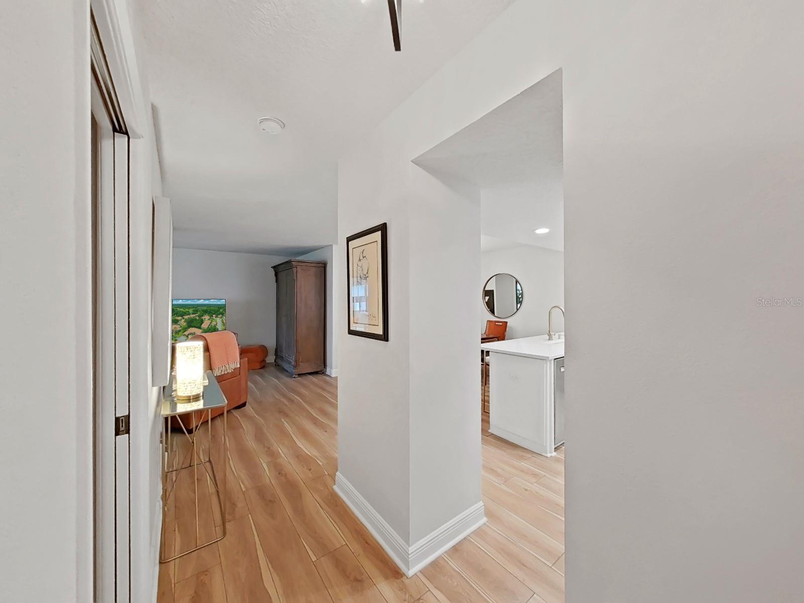 Foyer. The Kitchen is to the right. Living Room is straight ahead.