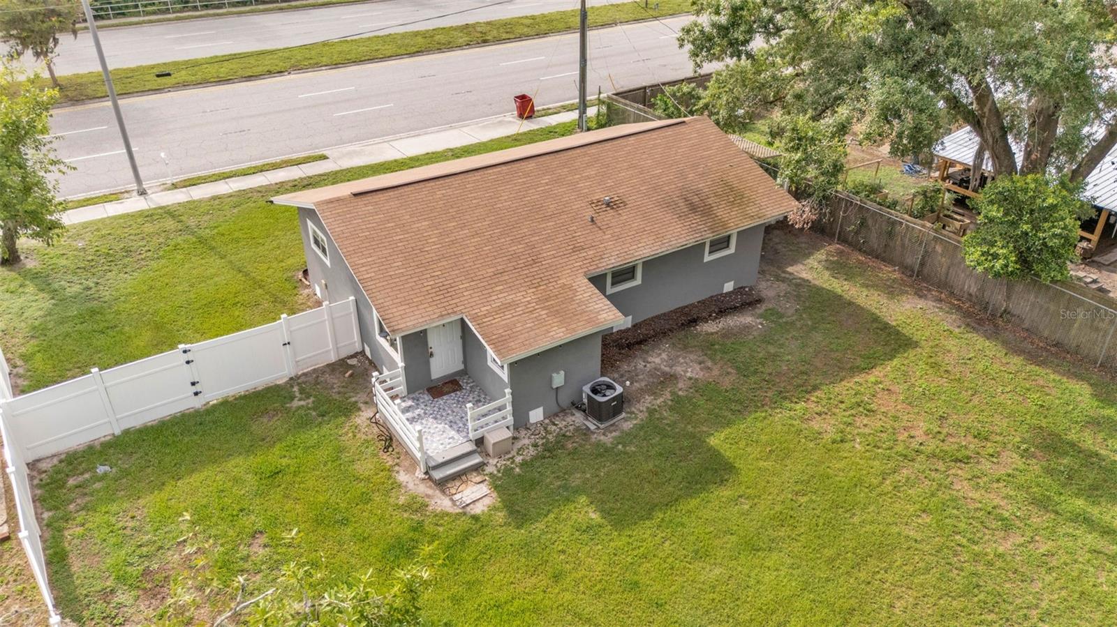 Up high view of the house