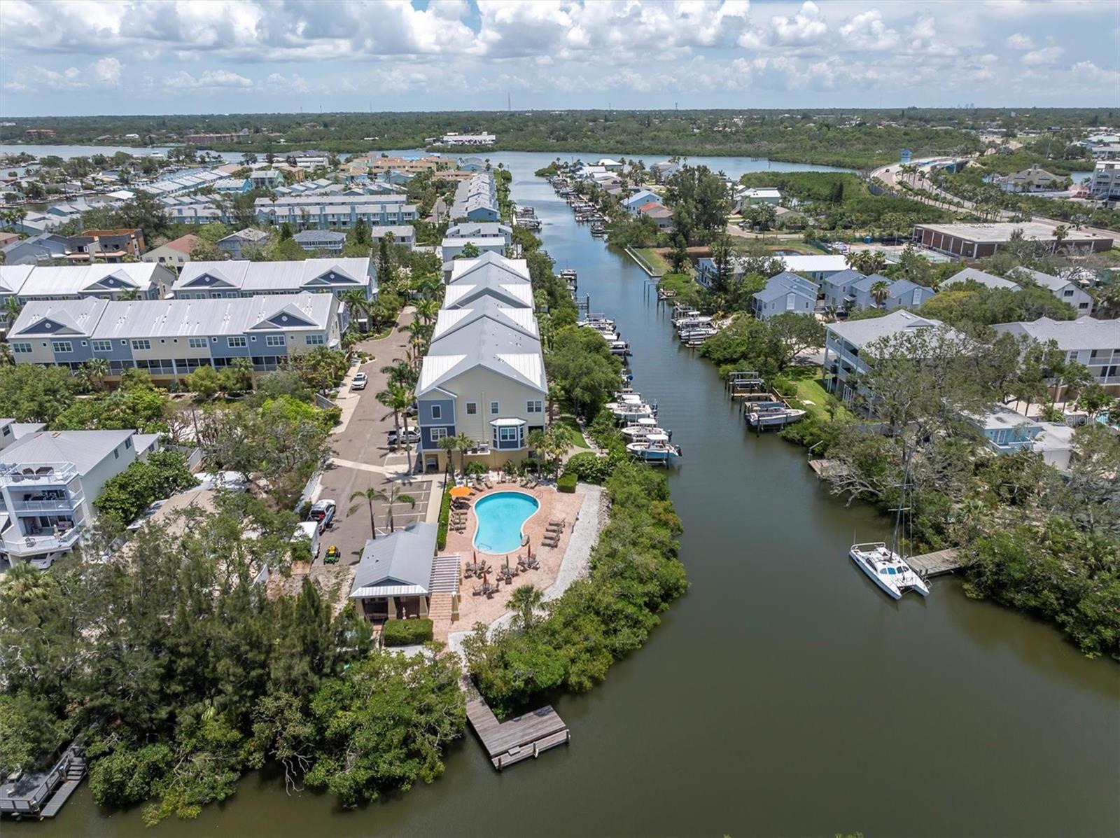 Aerial of the pool