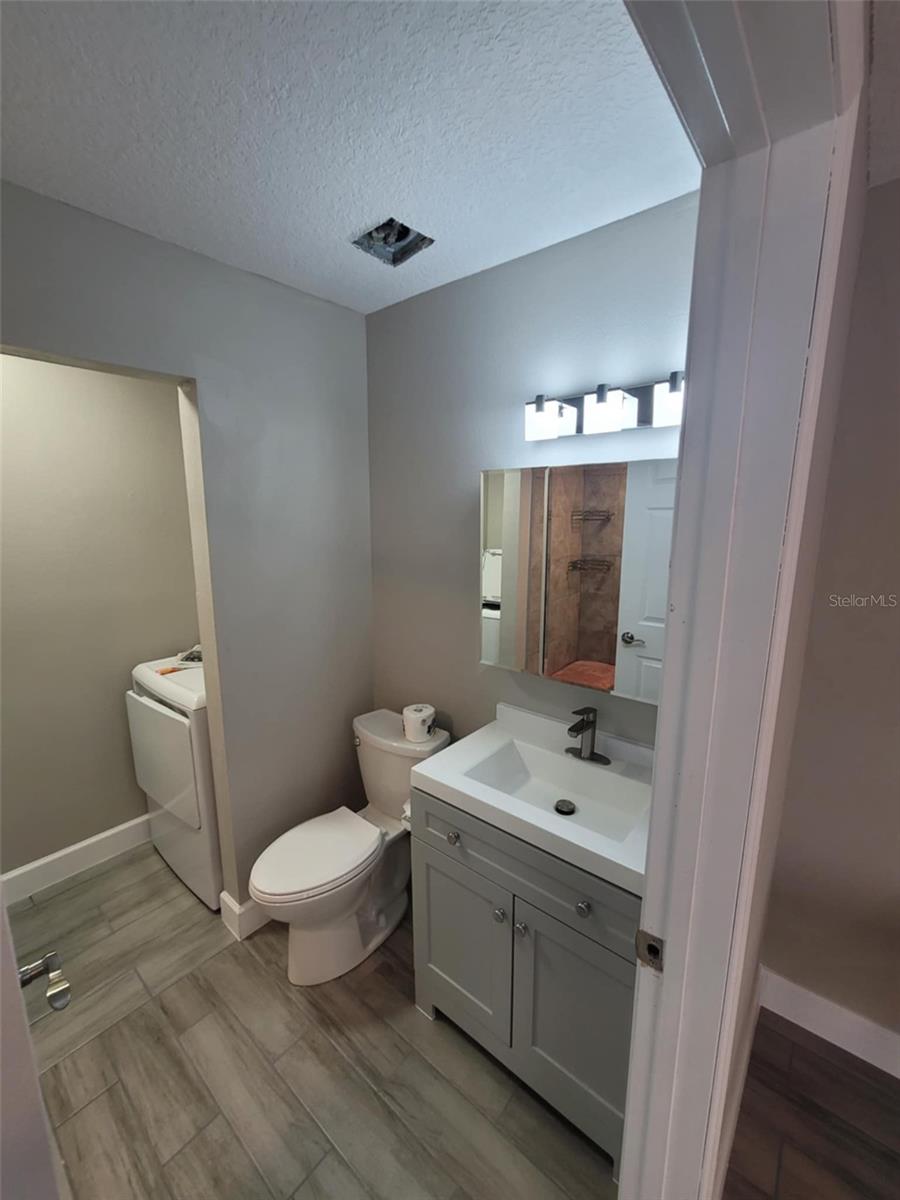 Downstairs bath / laundry