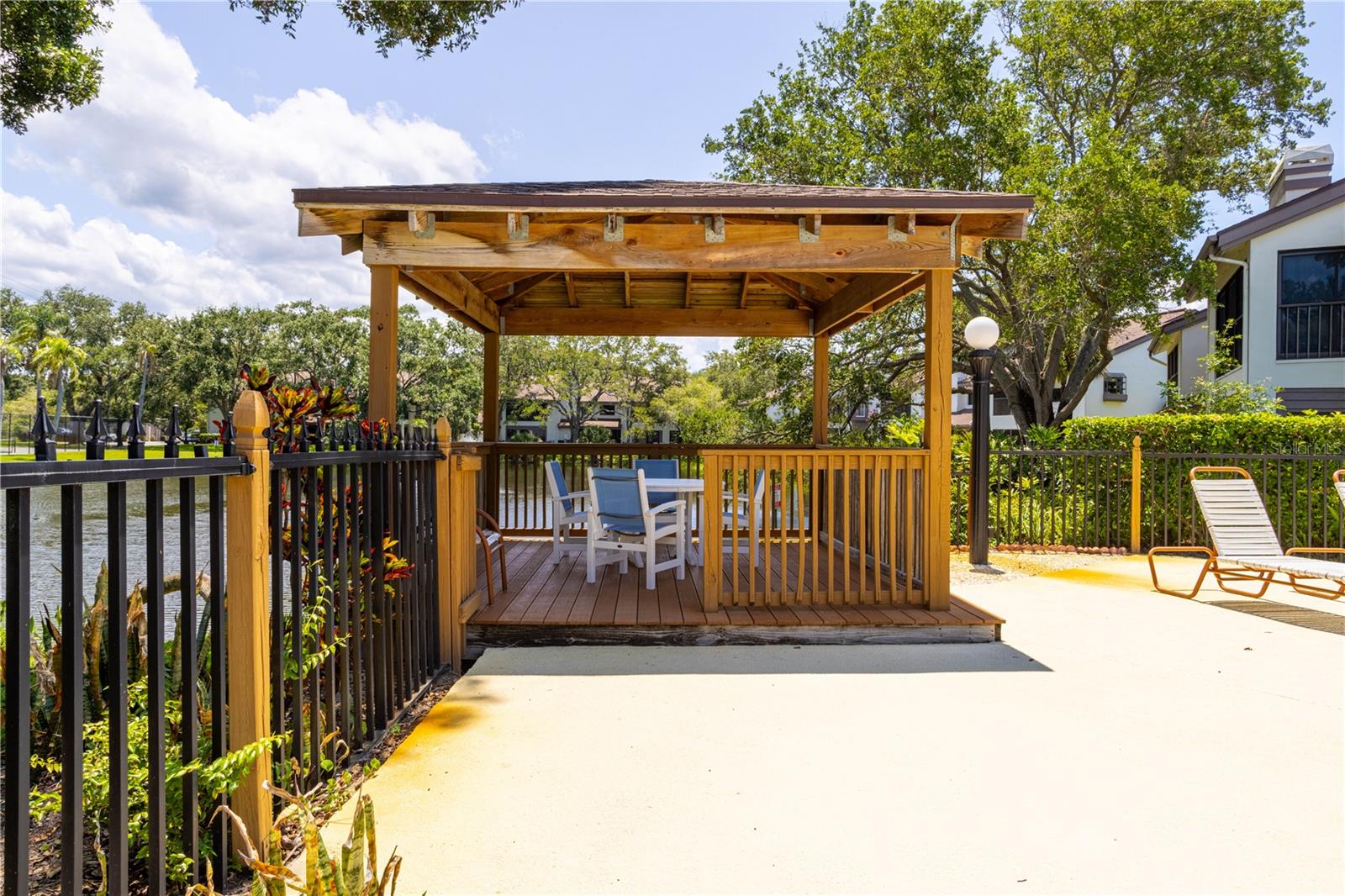 Covered Pool Seating!