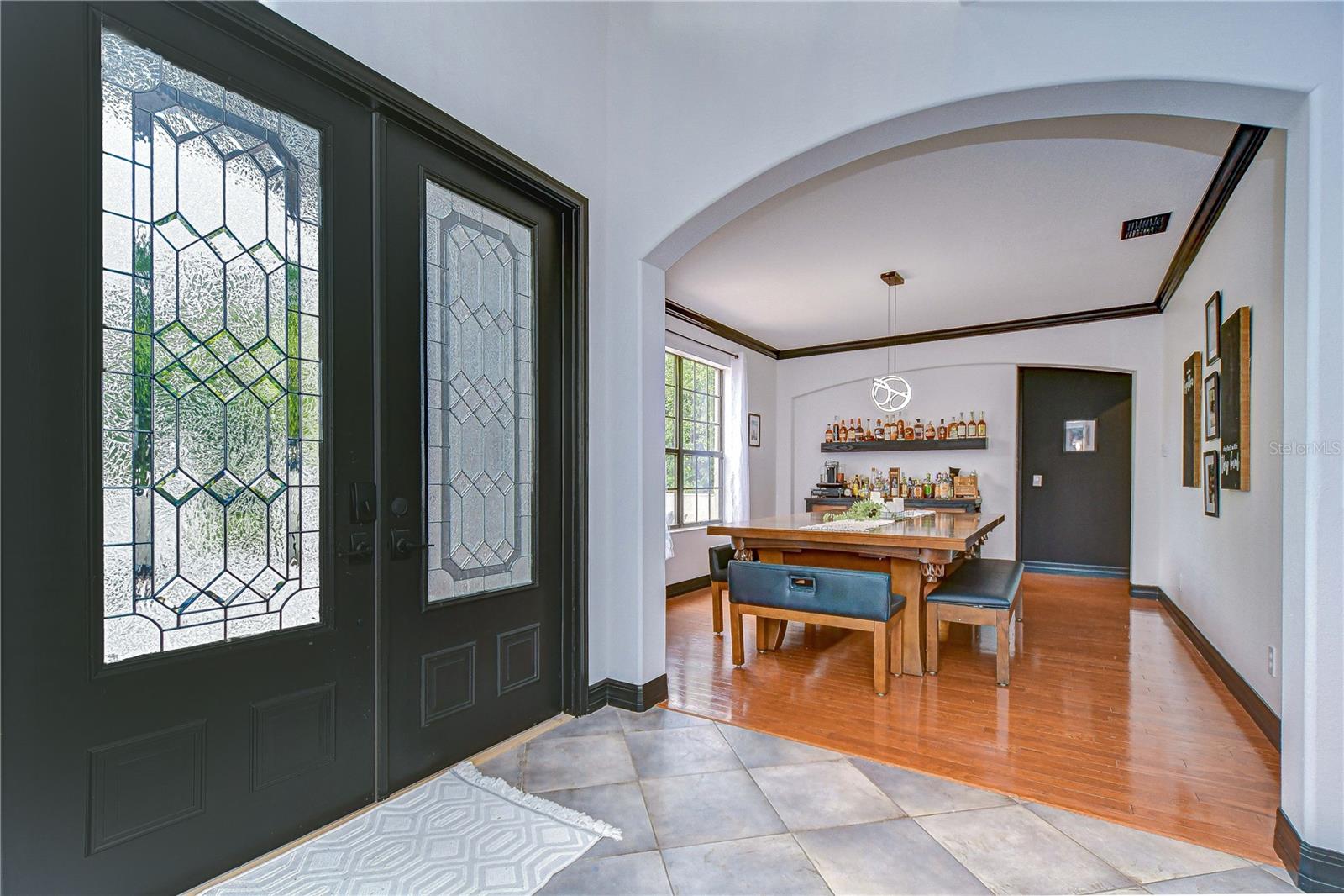 The formal dining room sits just off the entry with tons of room to entertain guests!