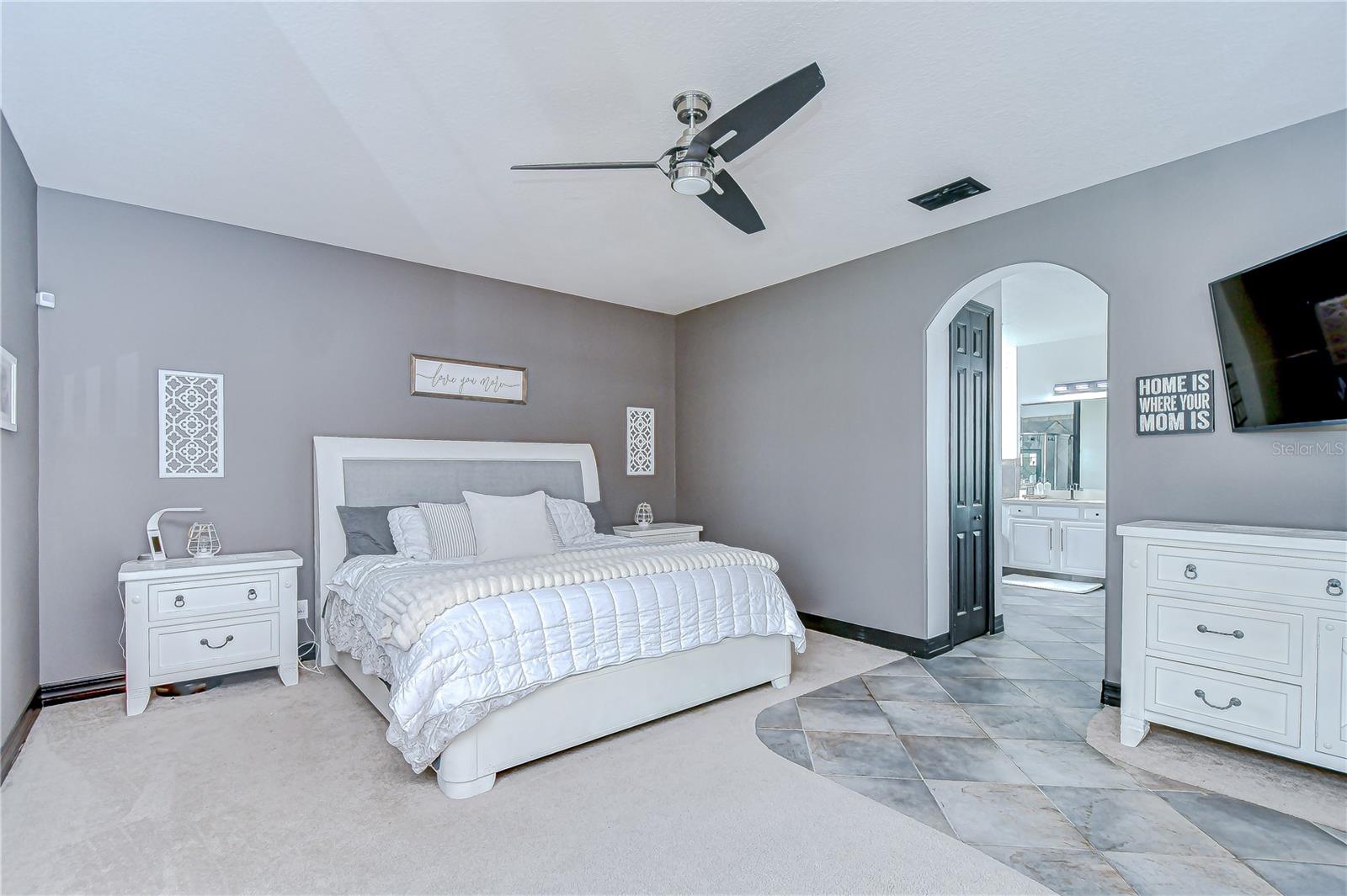 The primary suite is privately located on the first floor!