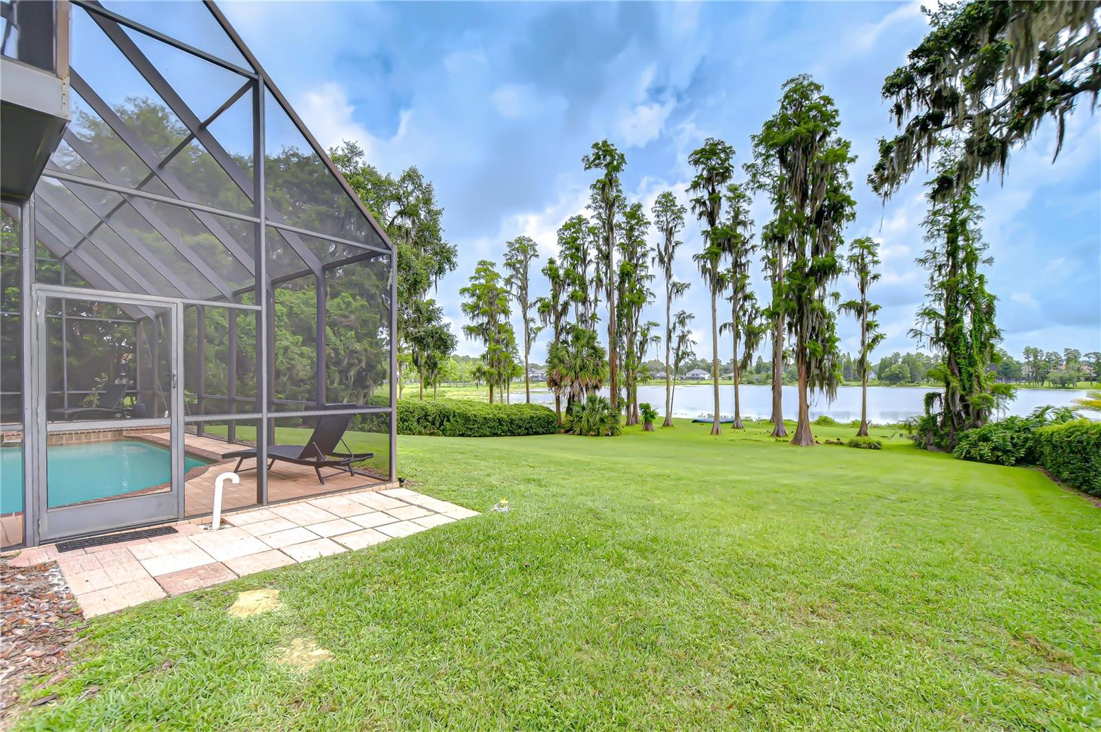 This backyard area is HUGE!