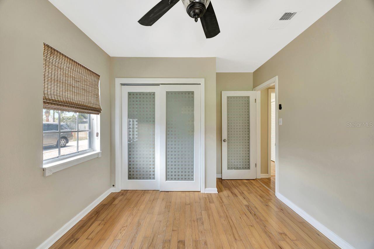 BR 2 with glass closet doors
