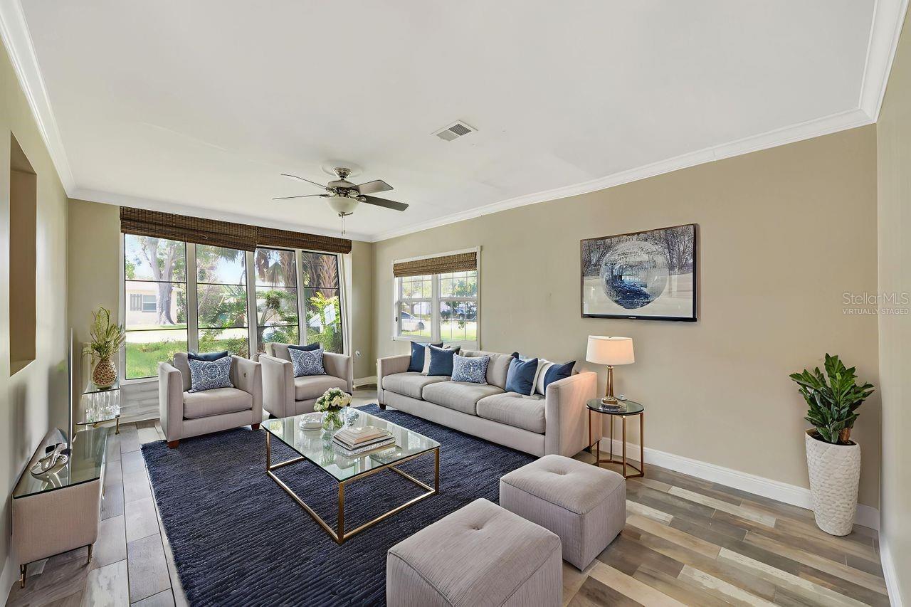LR/Family Room Virtually Staged