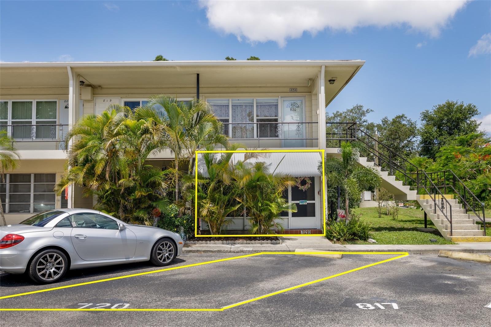 The dedicated parking spot (#720) is located right outside your front door for the ultimate in convenience.