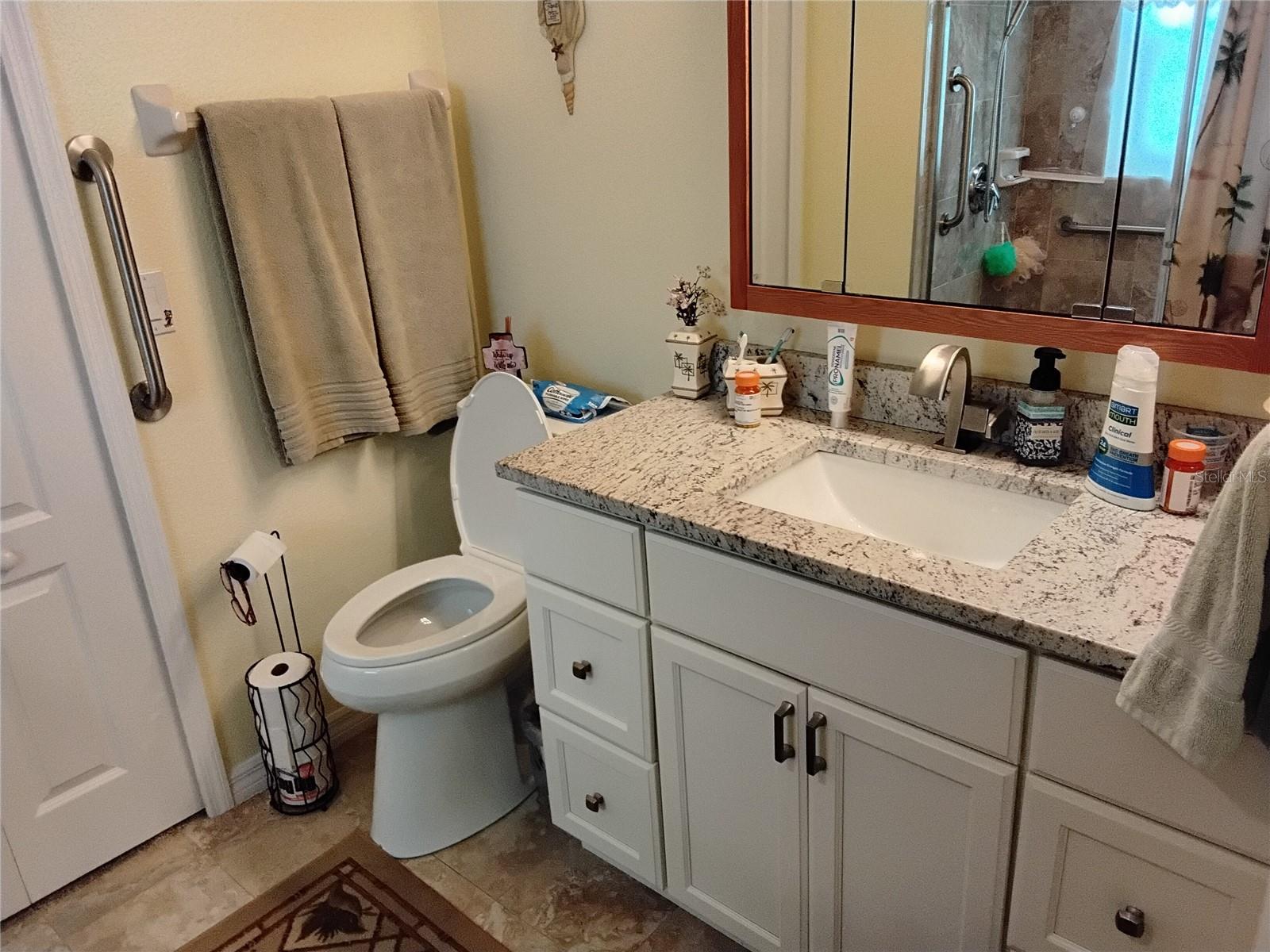 Master bathroom with upgraded vanity