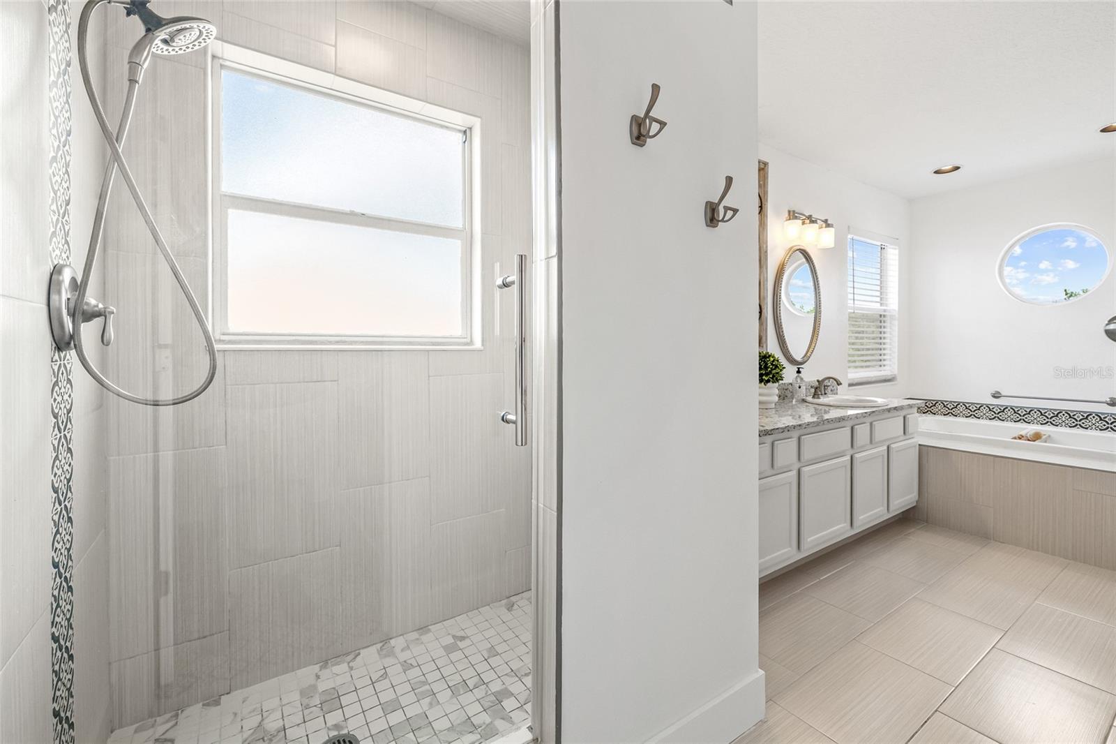 Separate walk in shower