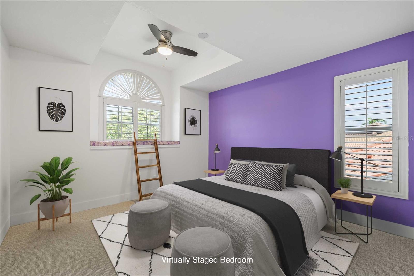 Bedroom located upstairs with a window seat!