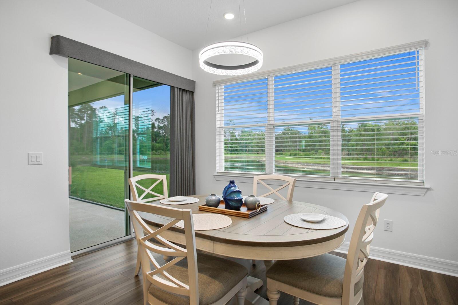 Casual dining in the kitchen area
