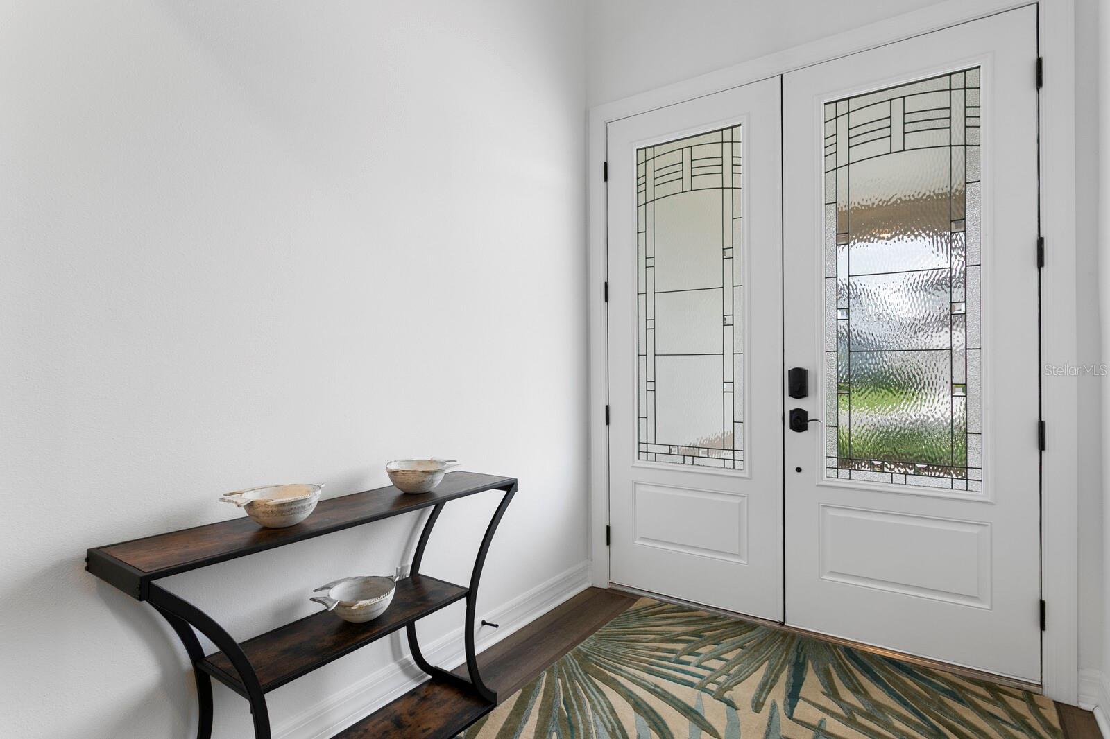 Custom double front doors