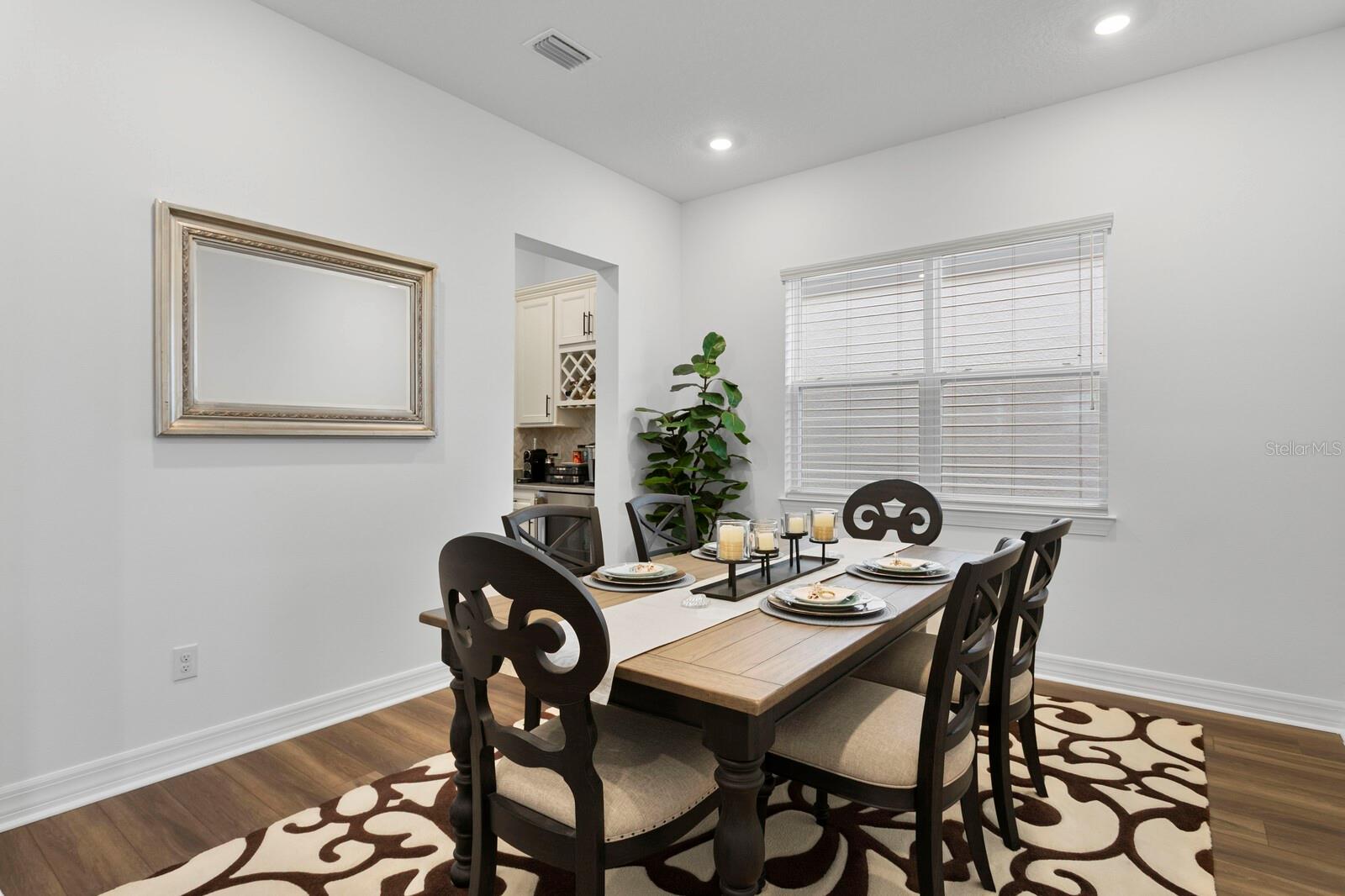 Formal dining area