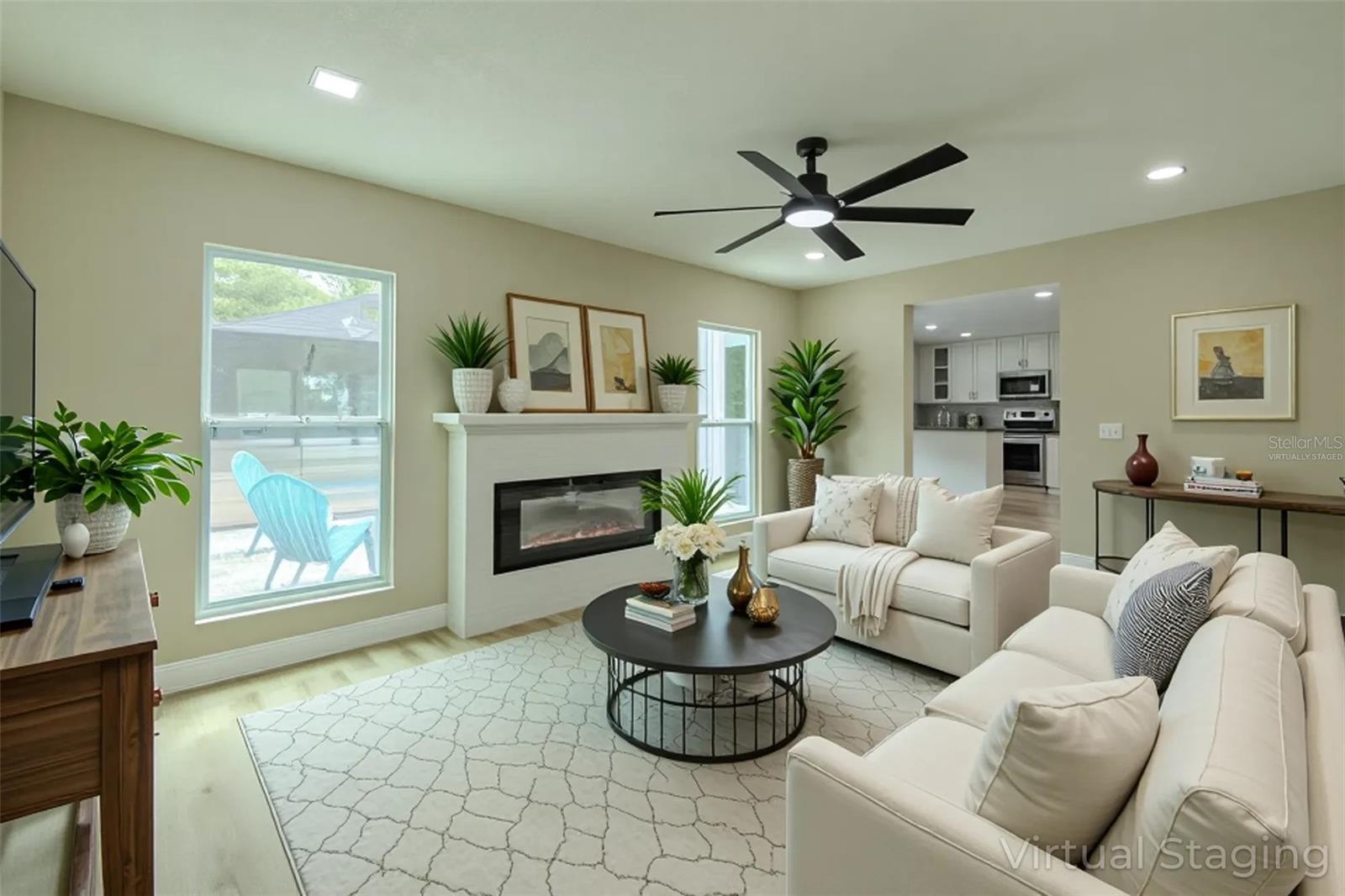 Family Room - Virtually Staged