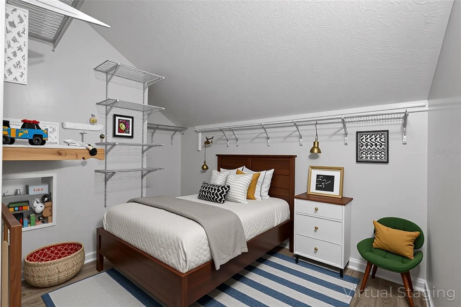 Upstairs Bonus room - Large Closet, bonus, office, kids room, play room, and More! - Virtually Staged
