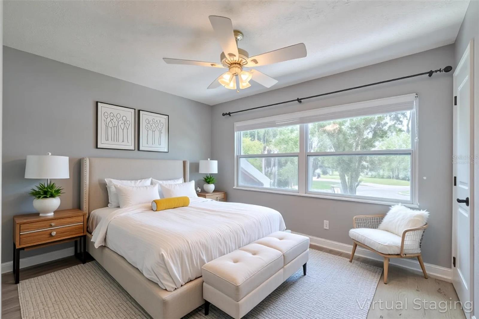 Bedroom 2 - Virtually Staged
