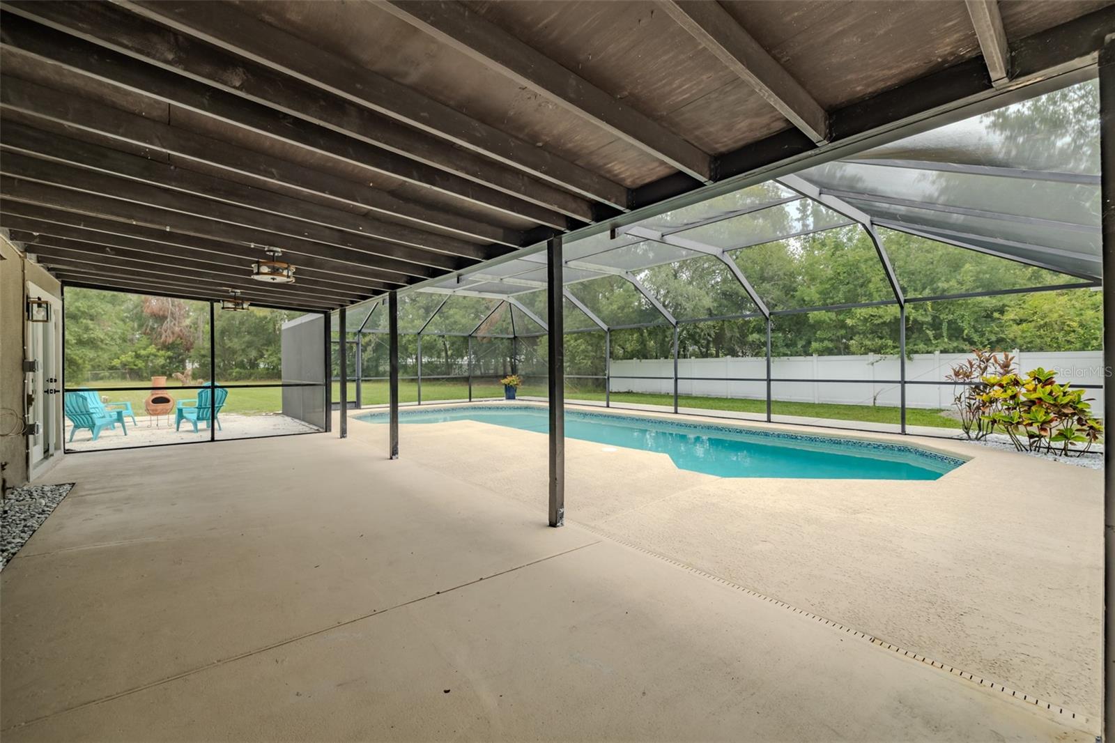 Covered Patio Pool Area