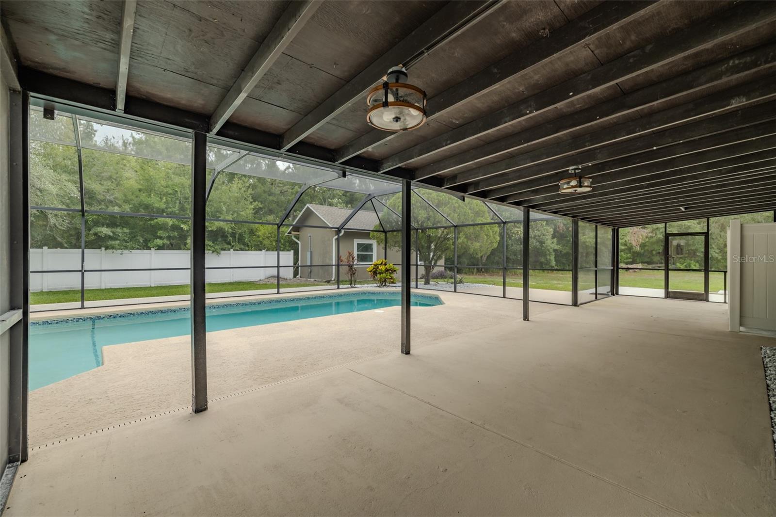 Covered Patio Pool Area