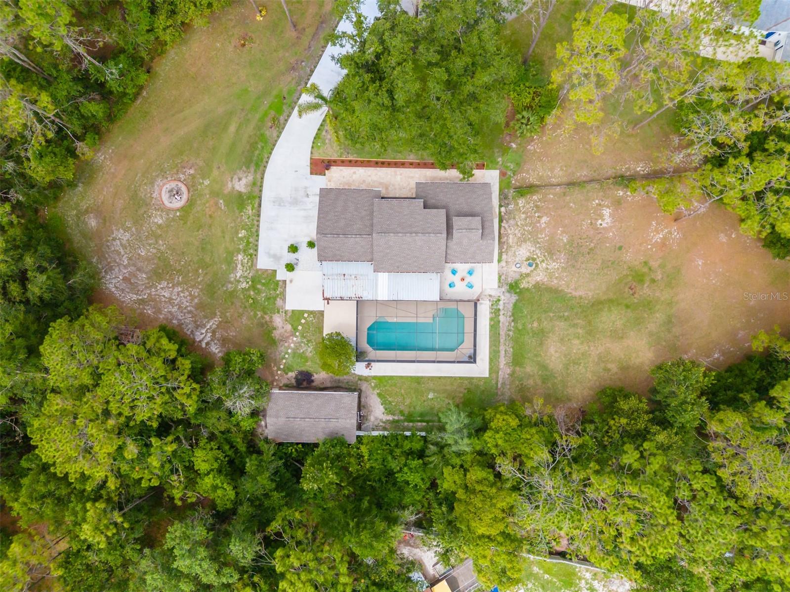Aerial of Home - 1.31 Acres