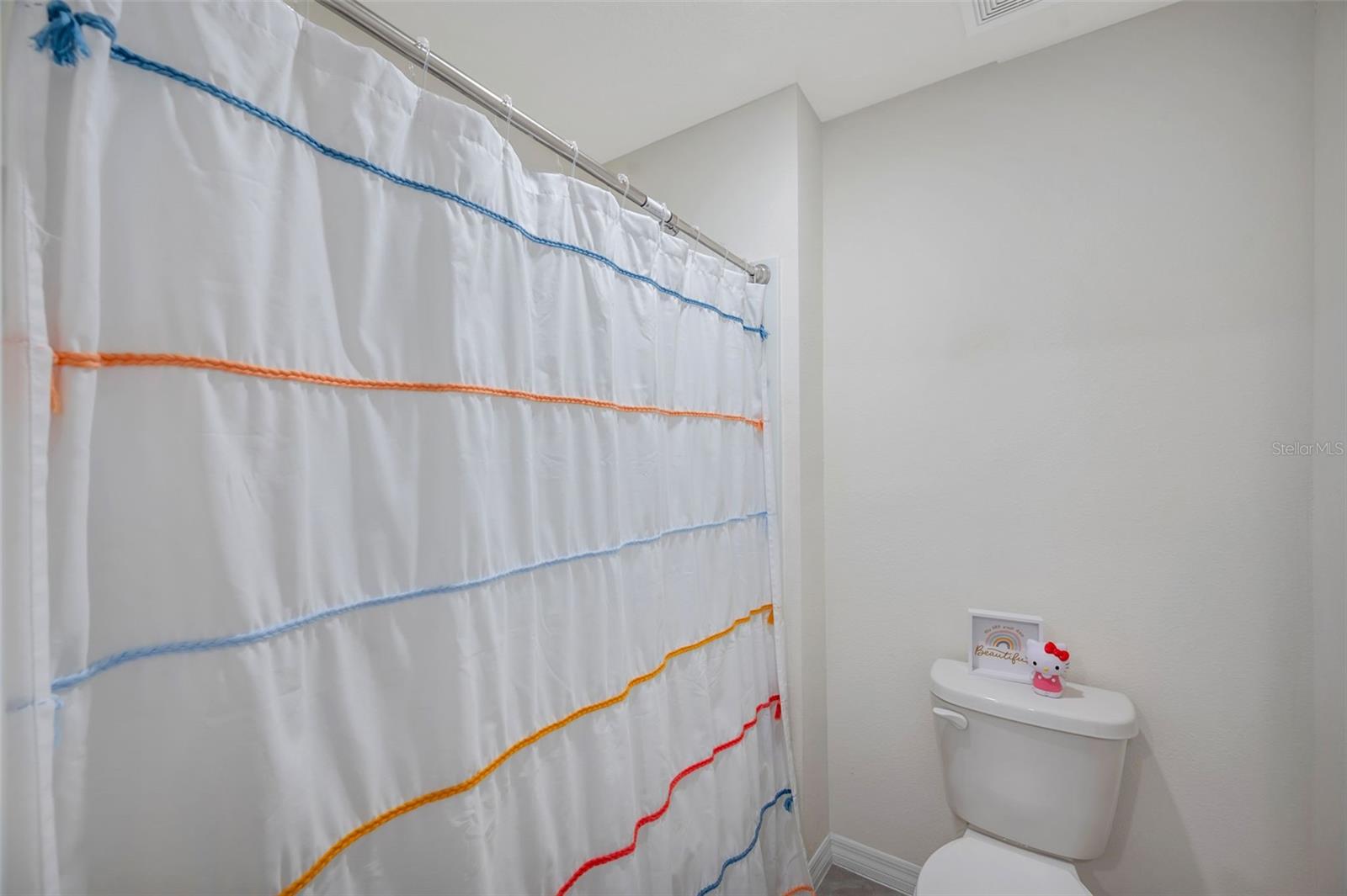 Full bath, 2nd floor, shower and toilet