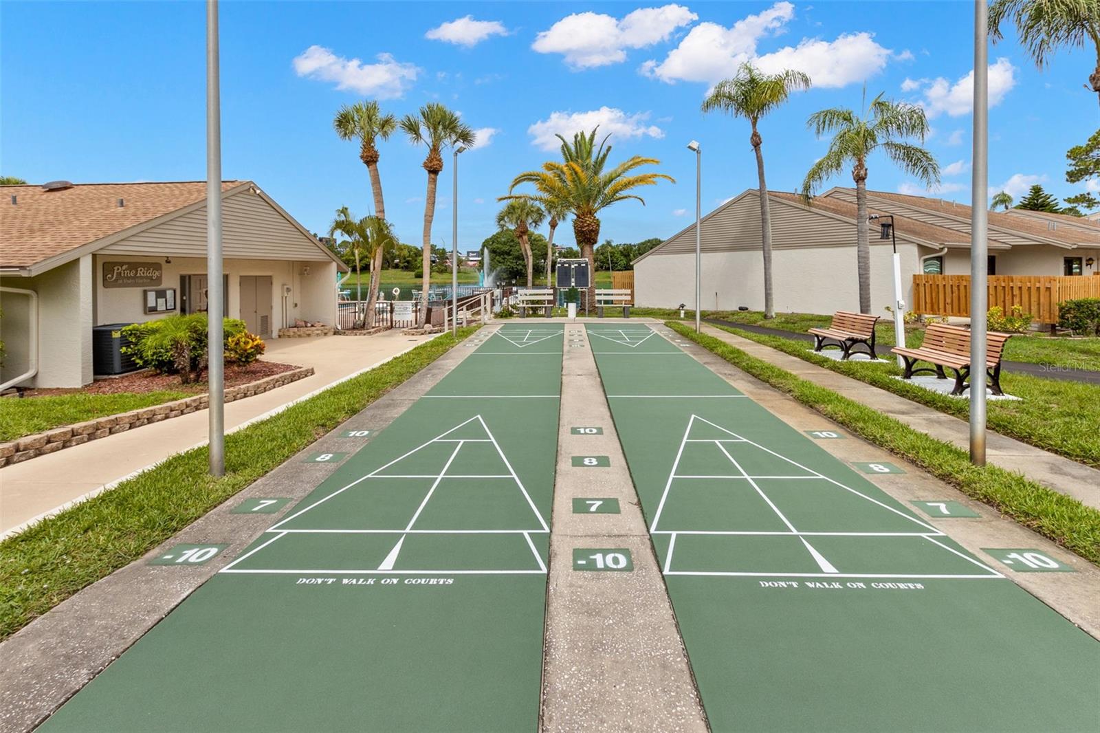 Shuffle board court