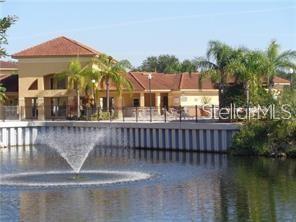Clubhouse with pond