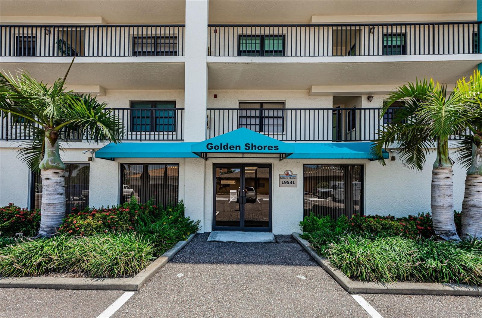 .. Clubhouse Entrance at Front of Golden Shores.