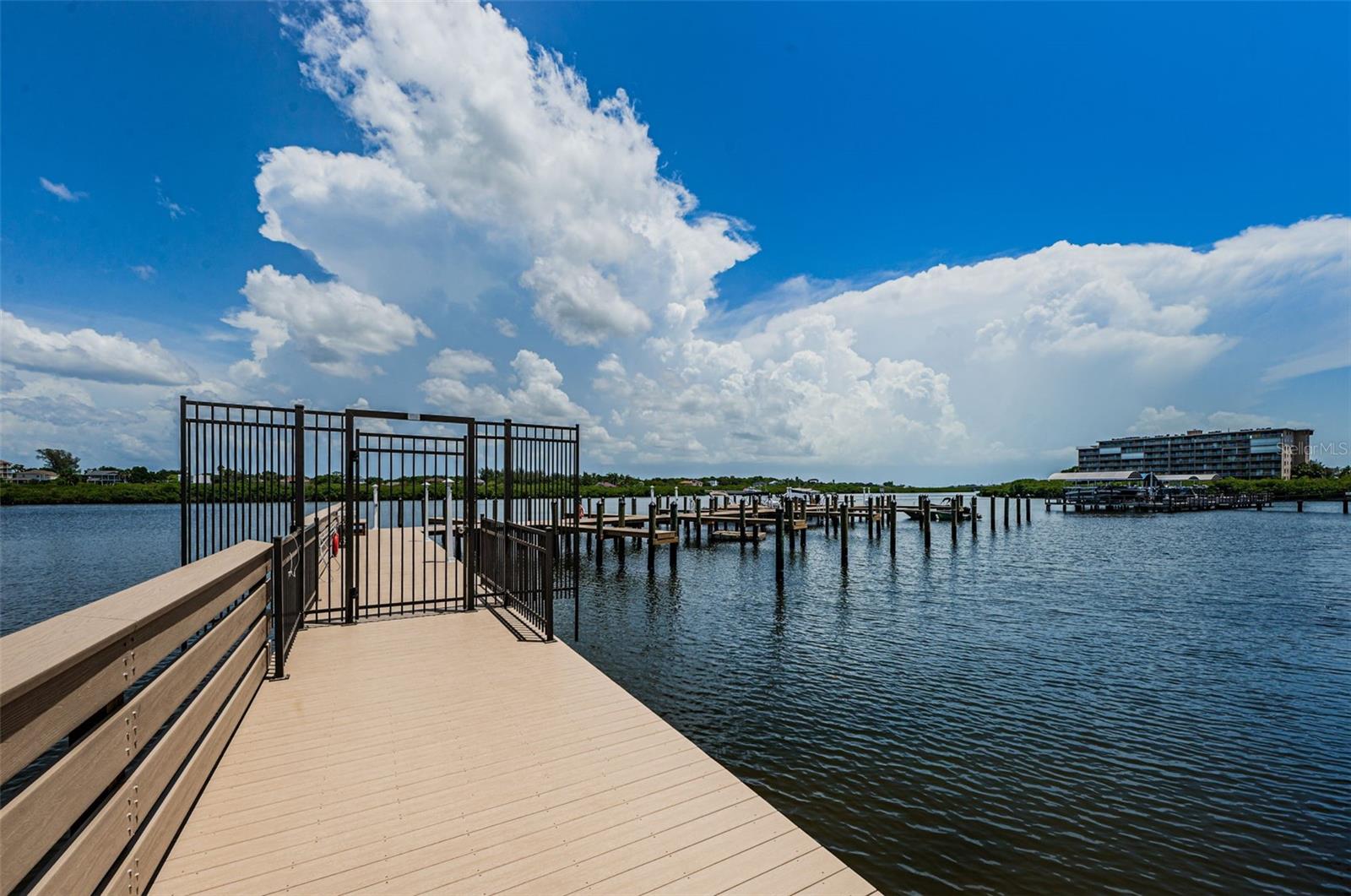 ... Morning Shot of Boat Slips.. The Water Life is Just tremendous here in Indian Shores. From Manatees, to Dolphins Teaching their Young - to Fishing - To Beach Access across the street -  It's all here..