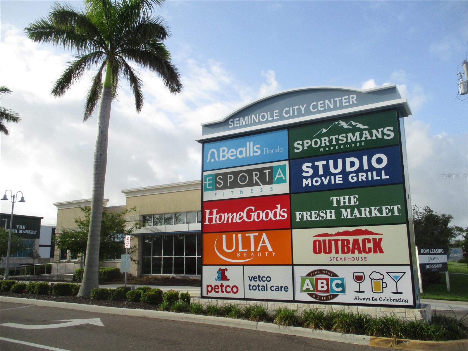 Conveniently located to the Seminole City center