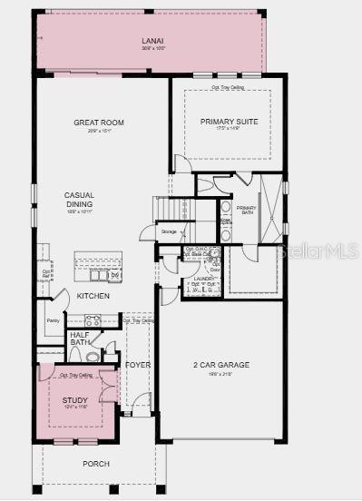 Additional Highlights include: extended covered lanai, study, pocket sliding glass door, 8' interior doors, and outdoor kitchen rough in.