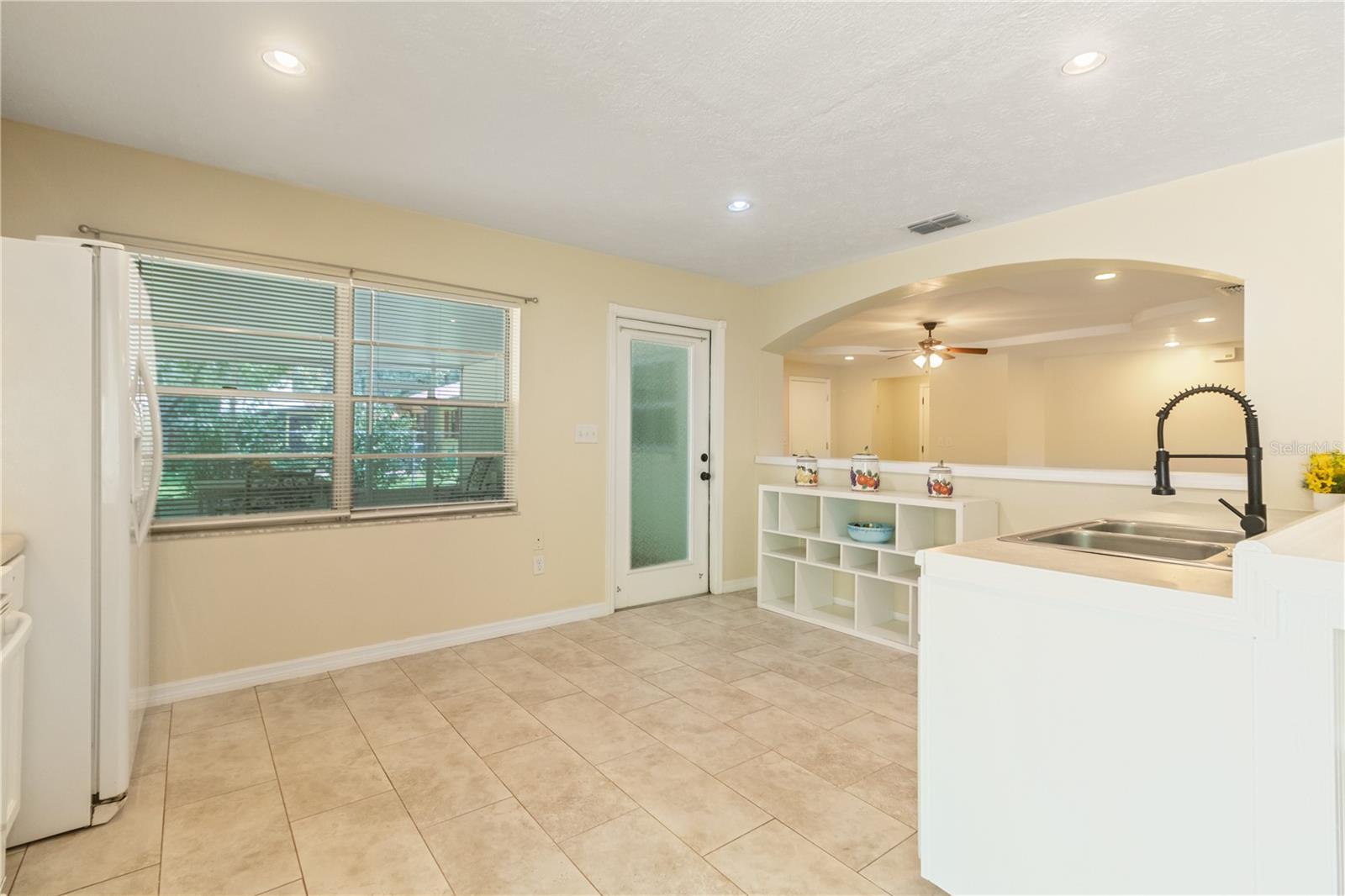 Tons of counter space and cabinets
